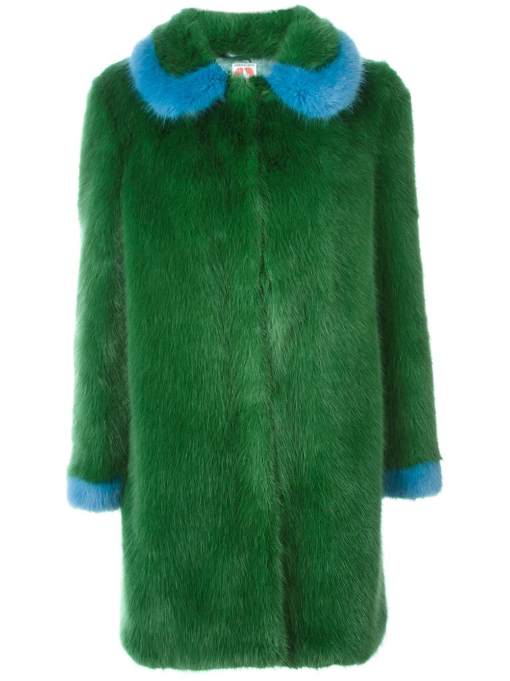 Shrimps Faux-fur Coat in Green | Lyst