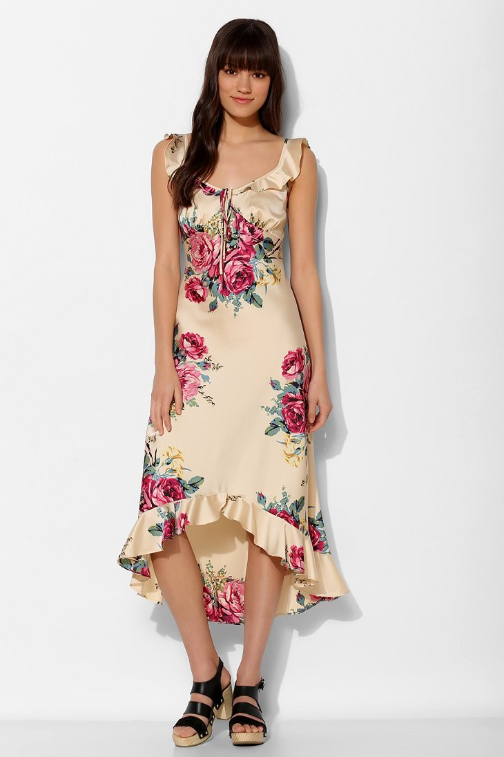 Betsey Johnson Vintage For Uo Alice Flutter Midi Dress In White Lyst Gallery