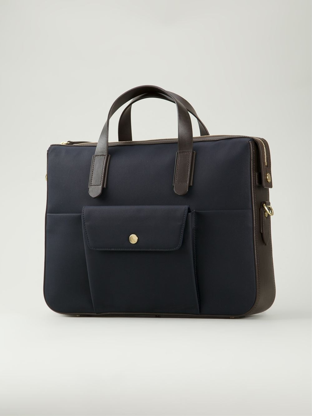 Lyst Mismo Leather Trim Laptop Bag in Blue for Men