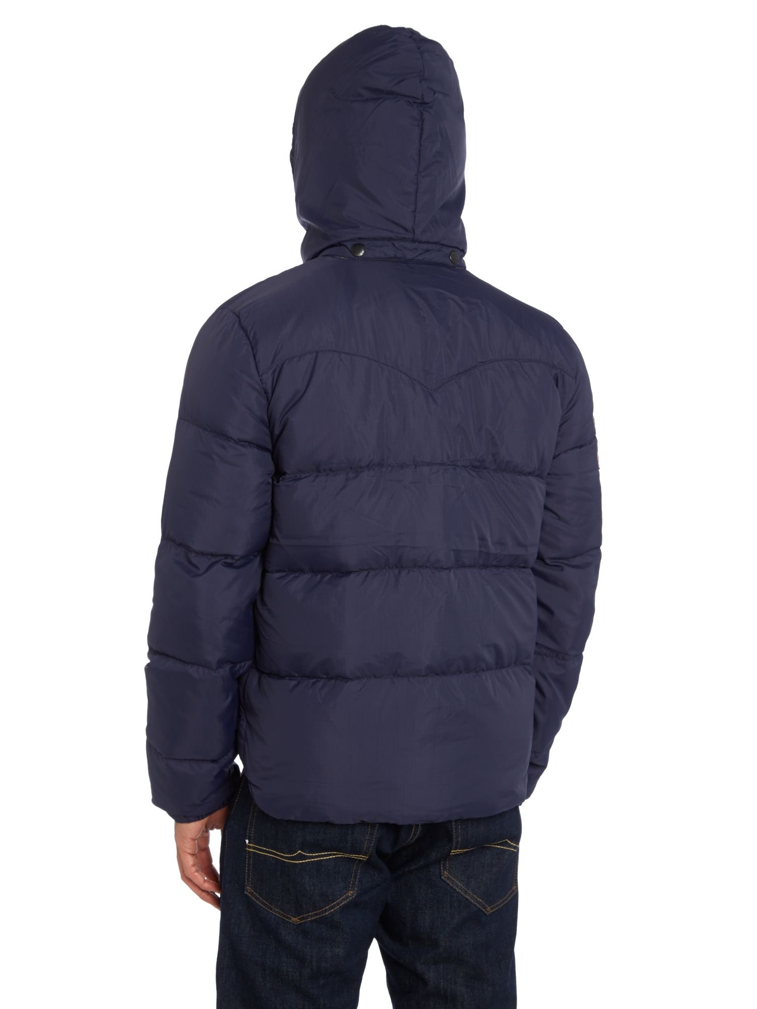 Denim & supply ralph lauren Nylon Ripstop Hooded Down Jacket in Blue