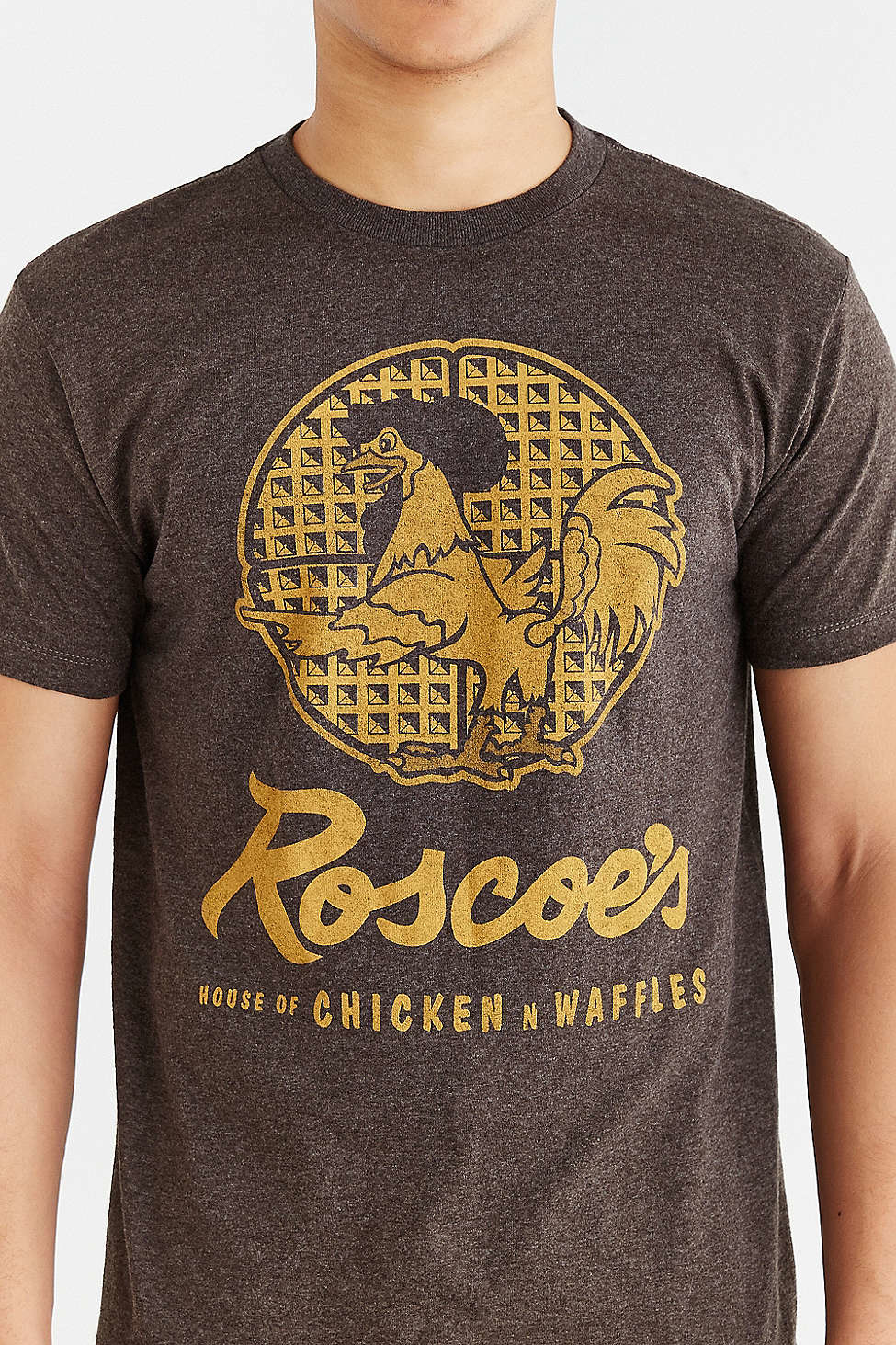 Urban Outfitters Roscoe's Chicken + Waffles Tee in Black for Men | Lyst
