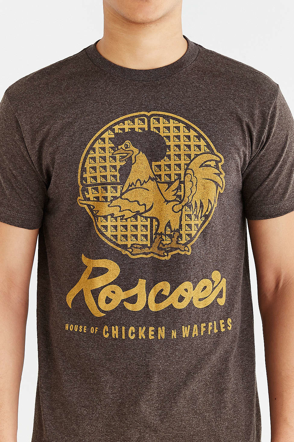 Chicken + Waffles Tee in Black for Men 