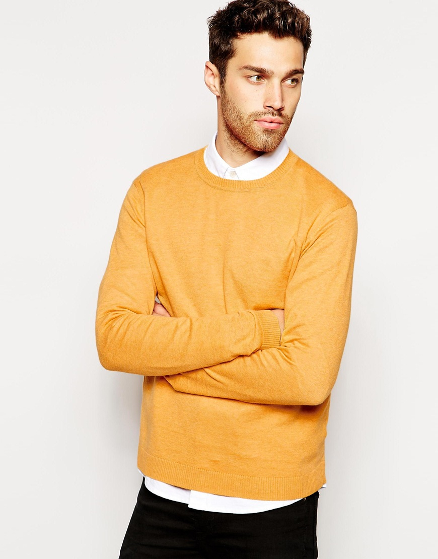 mens mustard color sweater