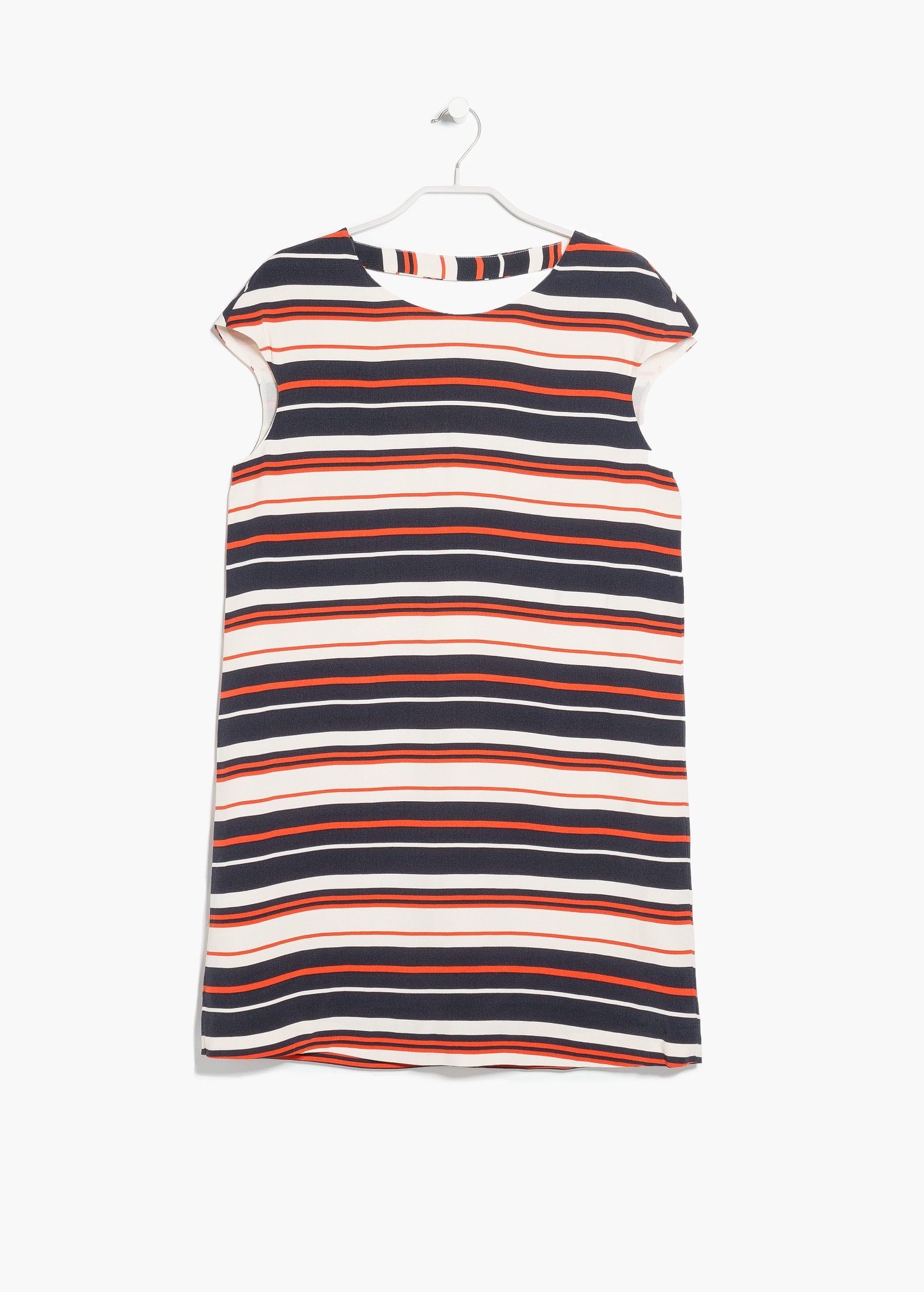 Lyst Mango Striped Dress in Orange