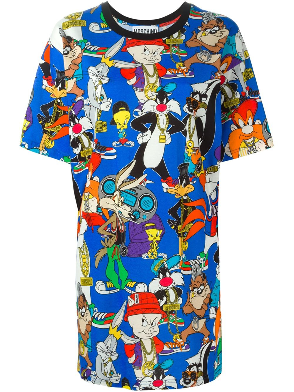 blue looney tunes shirt