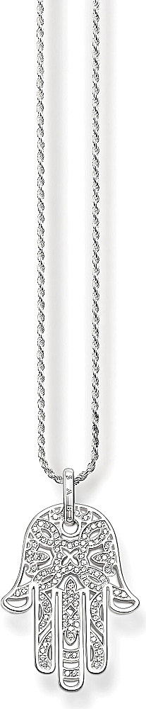 Thomas Sabo Hand Of Fatima Sterling Silver Necklace Lyst