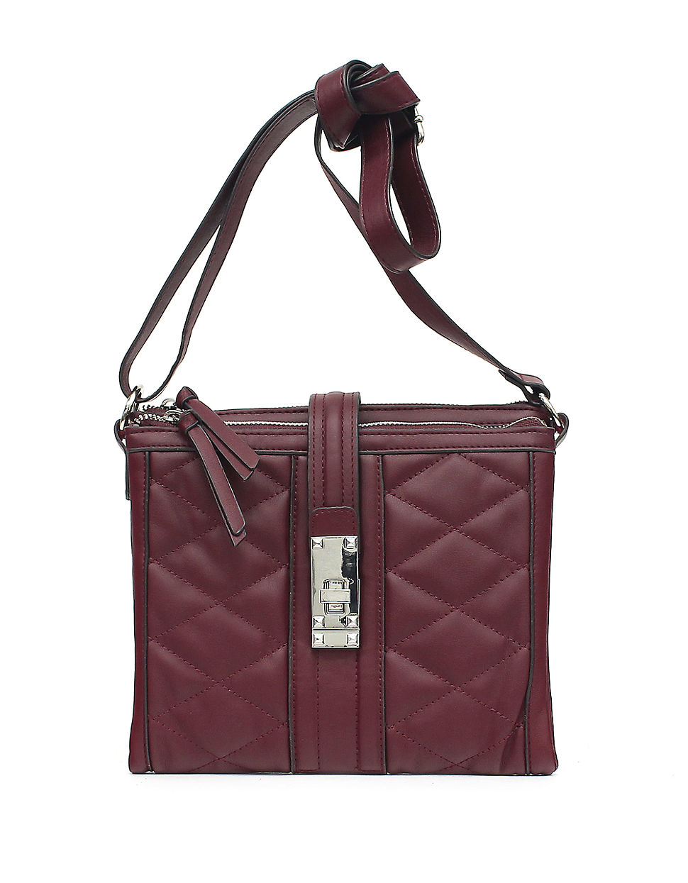 Jessica simpson Vivian Quilted Crossbody Bag in Purple (Maroon) Lyst