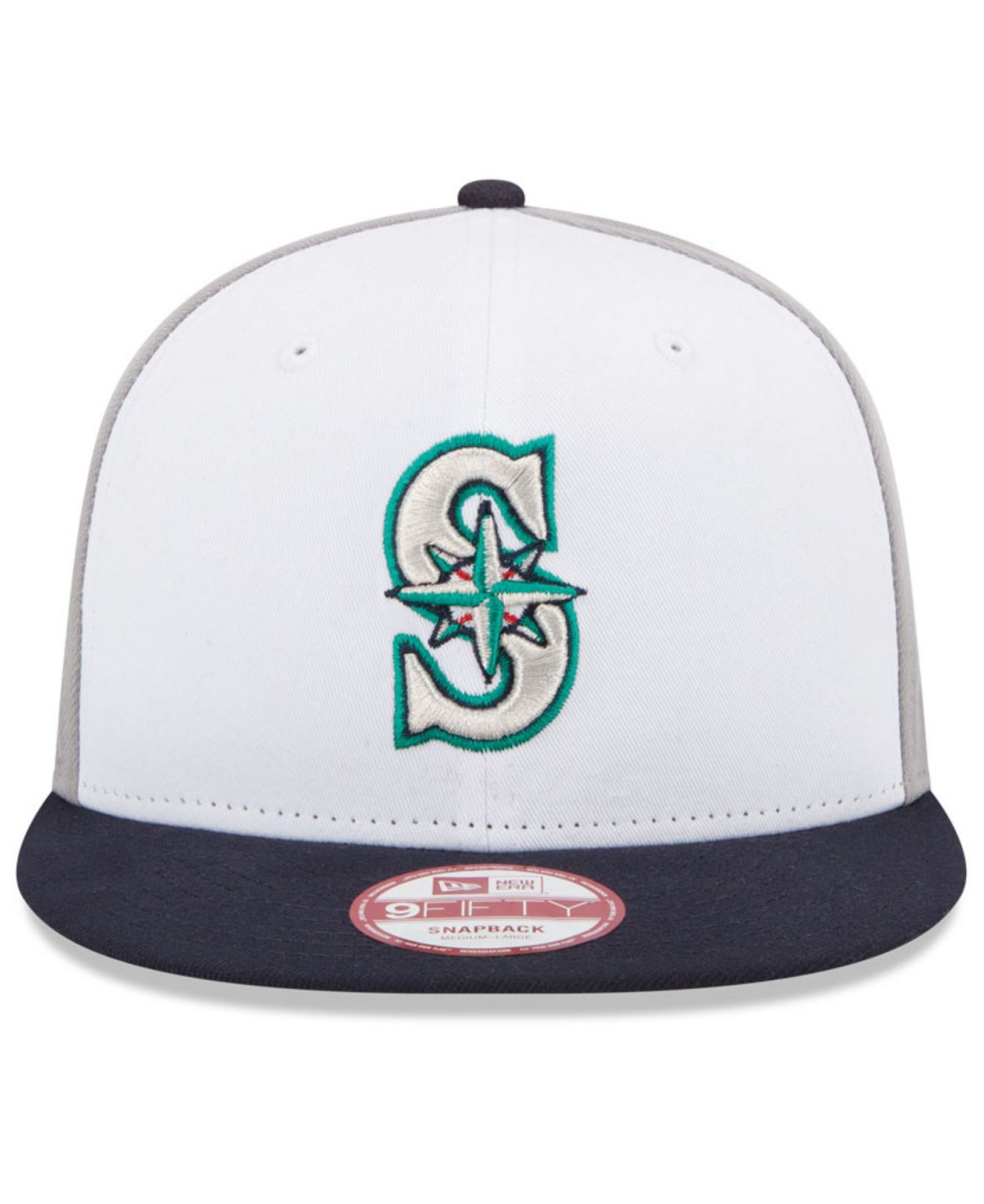 KTZ Seattle Mariners The Rotator 9fifty Snapback Cap in White for Men