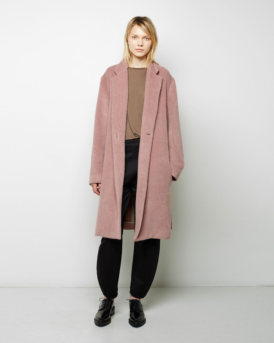 acne studios pink coat