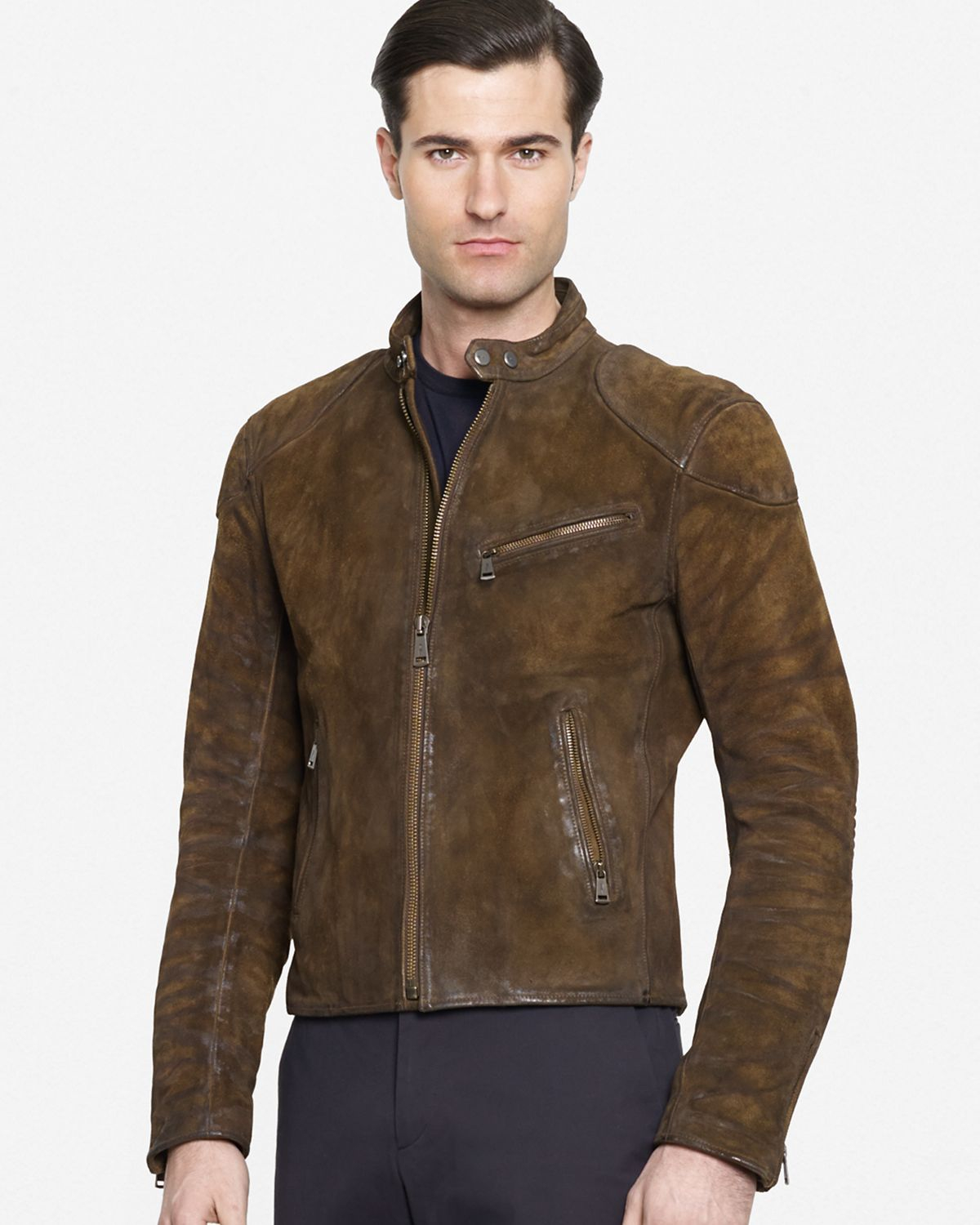 Ralph Lauren Black Label Turbo Cafe Jacket In Brown For Men Lyst Gallery