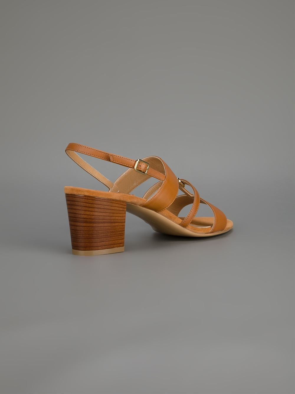 ferragamo stacked heel
