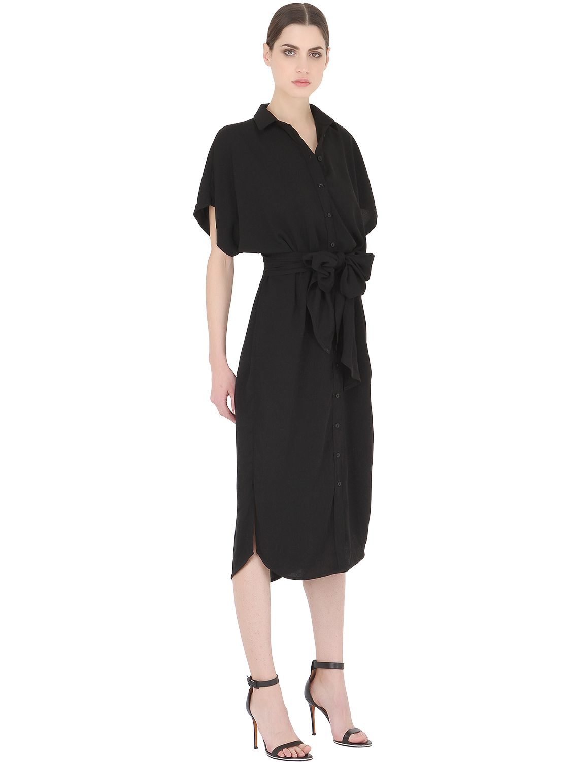 Cameo No Limit Shirt Dress With Belt in Black - Lyst
