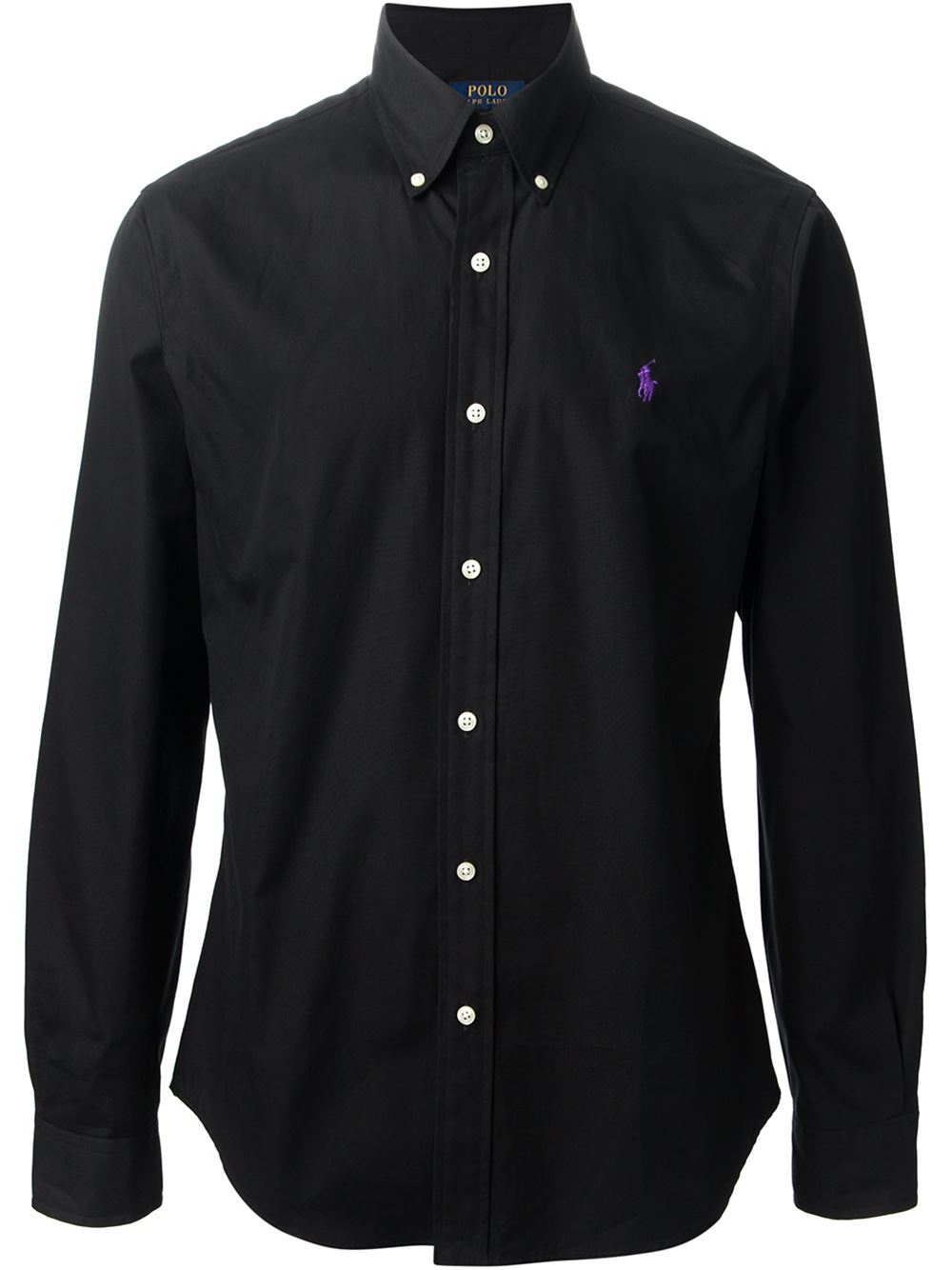 black polo ralph lauren button up