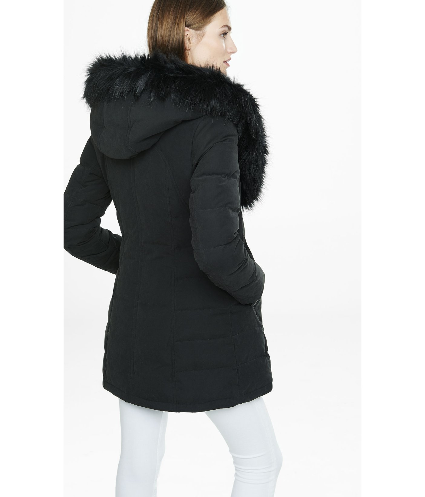 express long puffer coat