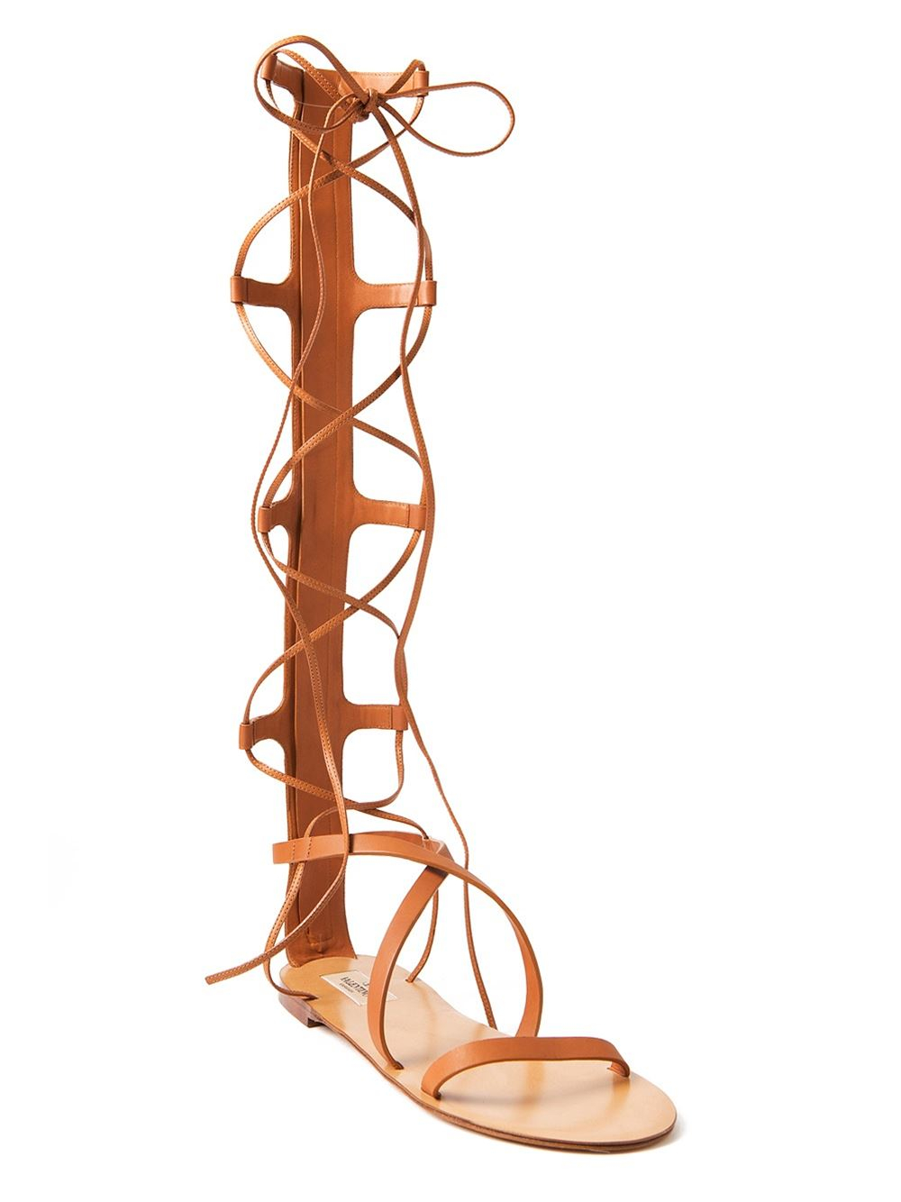 brown gladiator heels