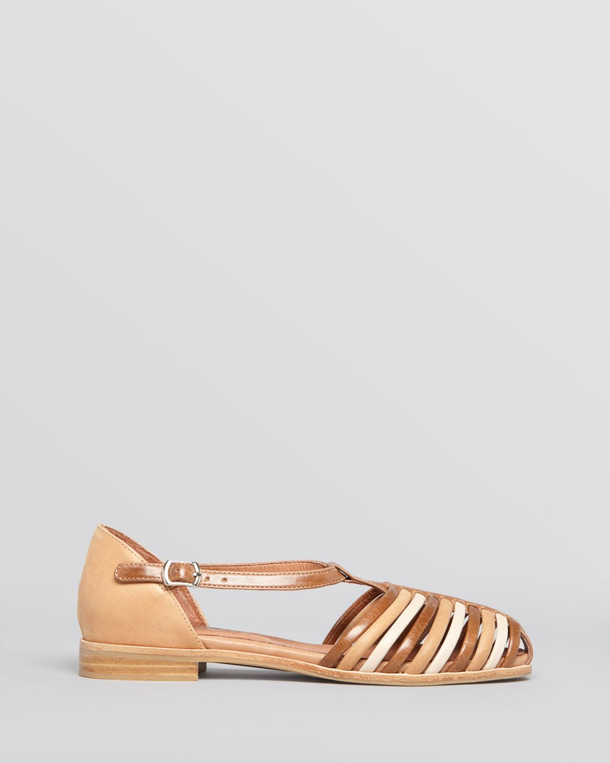 Jeffrey Campbell Flat Sandals - Beale in Brown Combo (Metallic) - Lyst