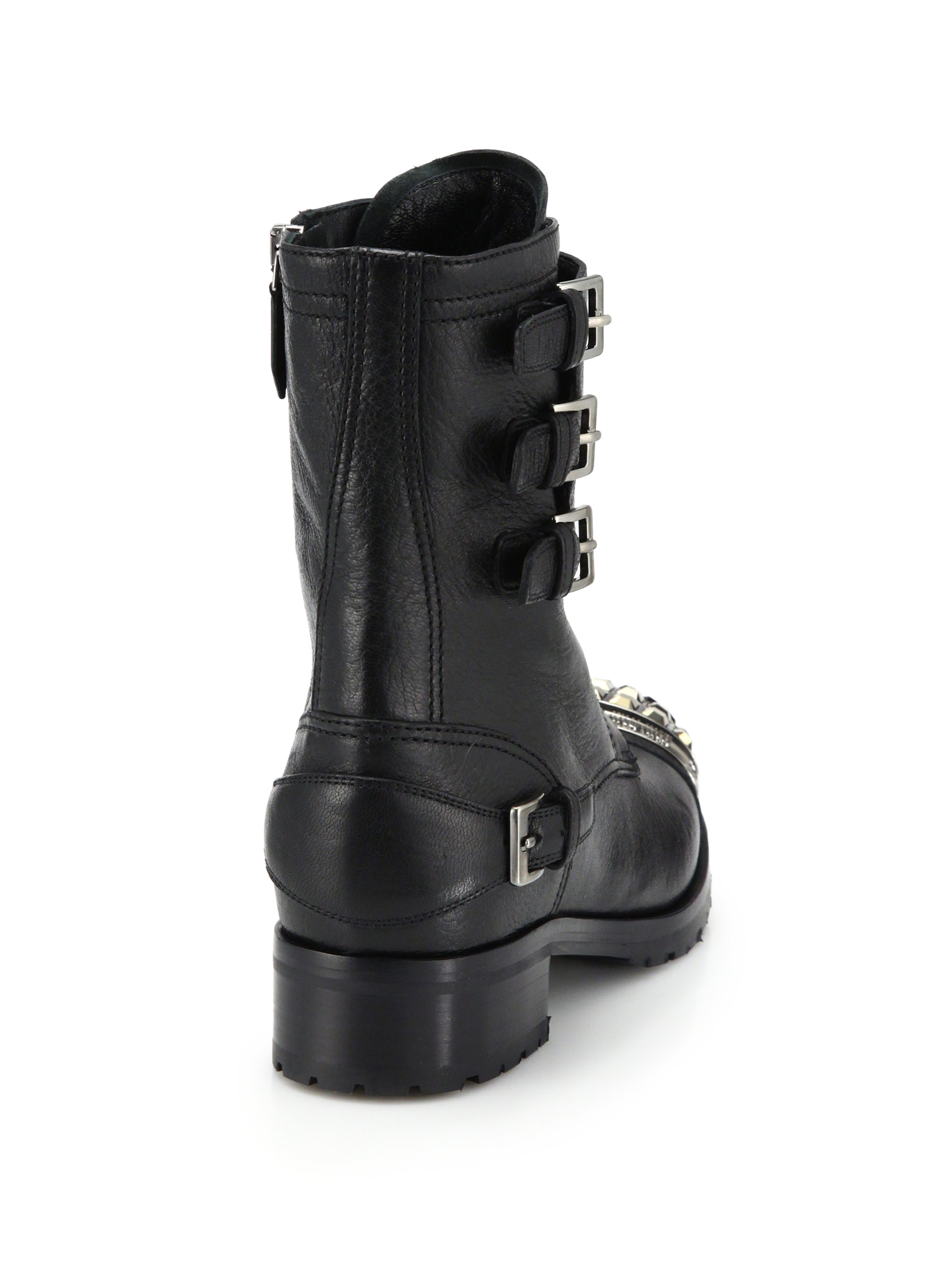 miu miu nevermind leather combat boots