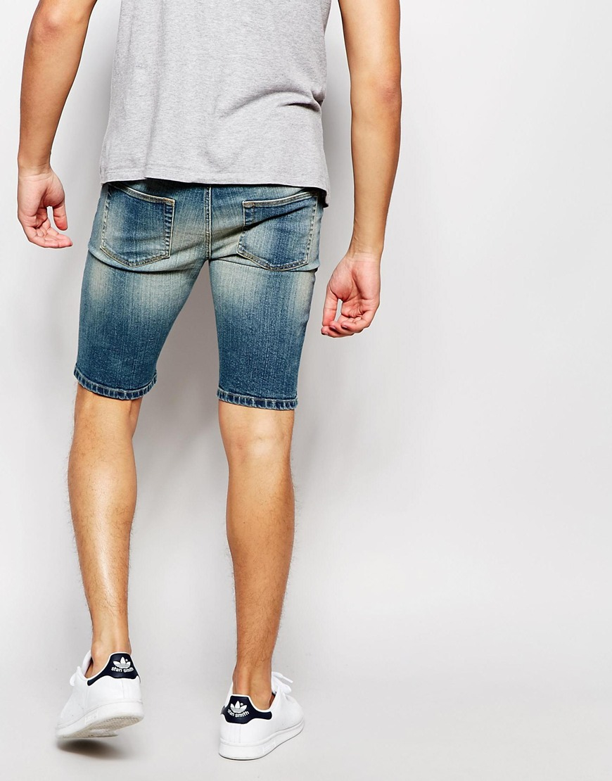mens super skinny shorts