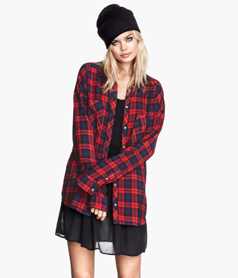 h&m plaid shirt