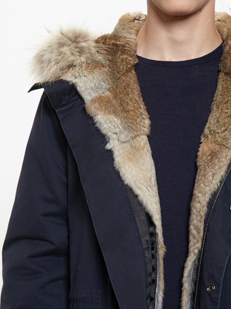 rabbit fur lined jacket