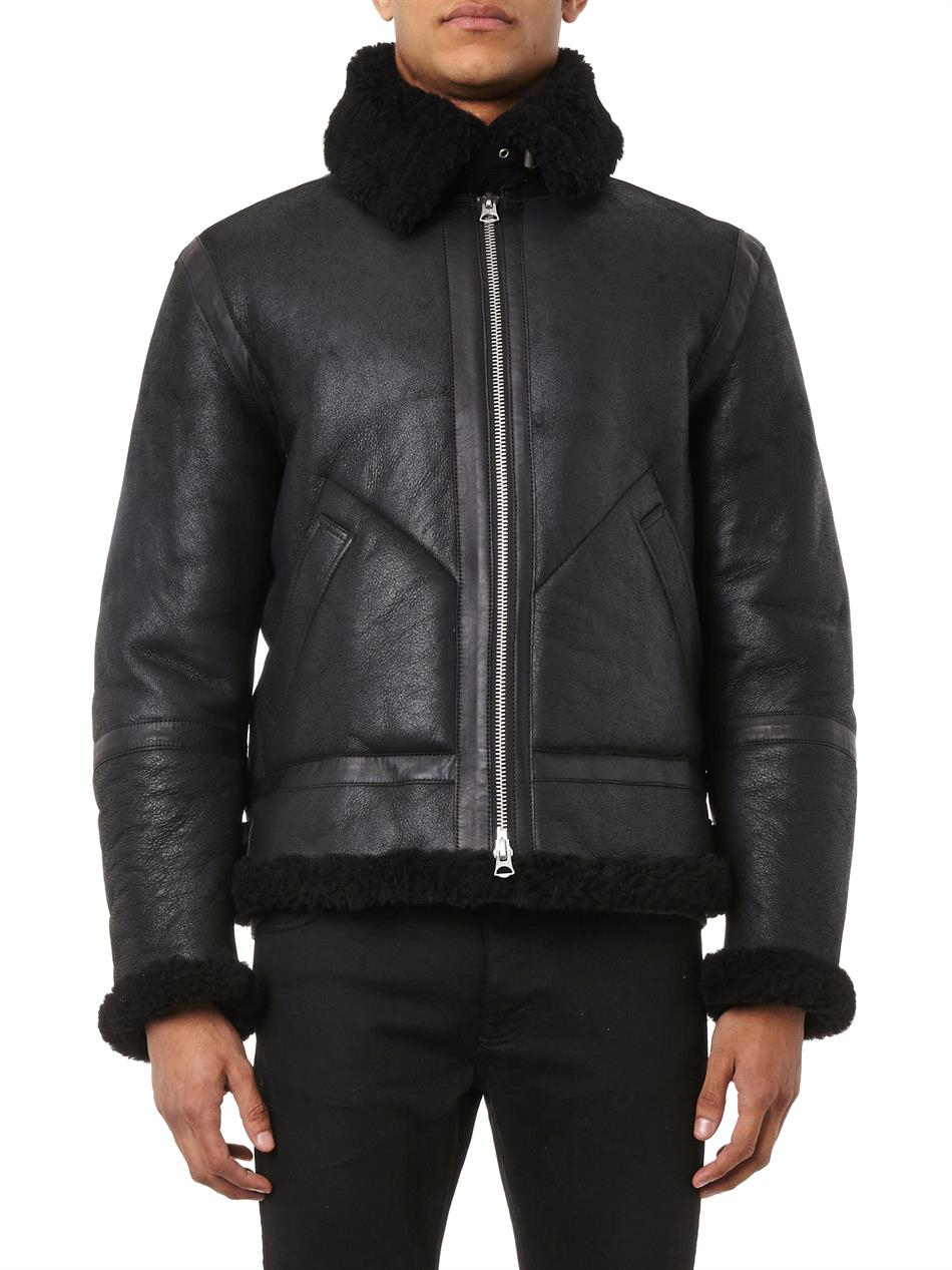 acne shearling jacket sale