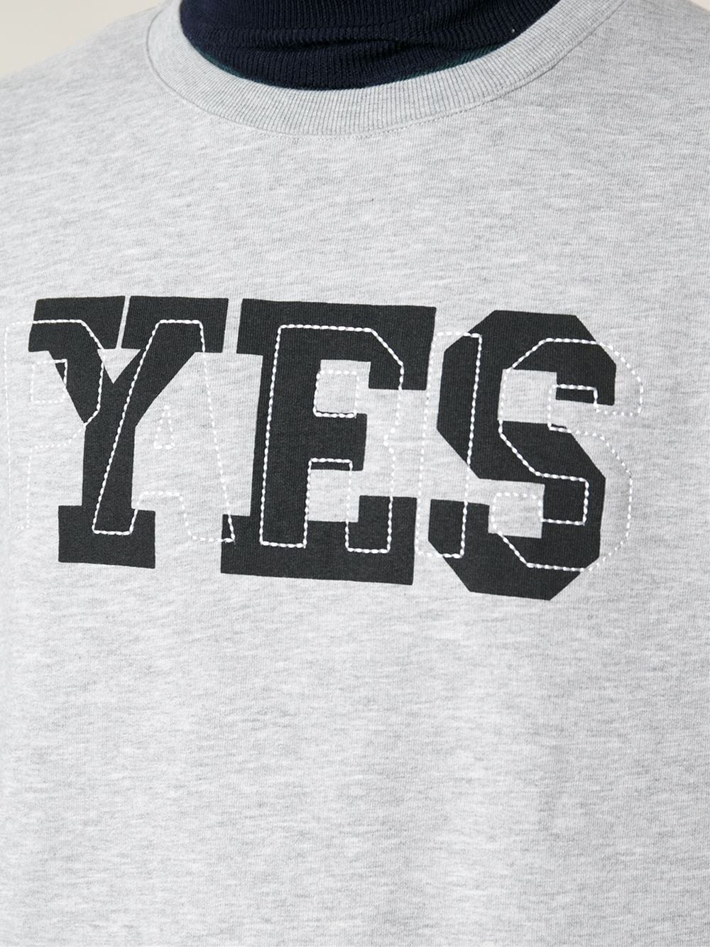 A.p.c. 'Yes Paris' Sweatshirt in Gray for Men | Lyst