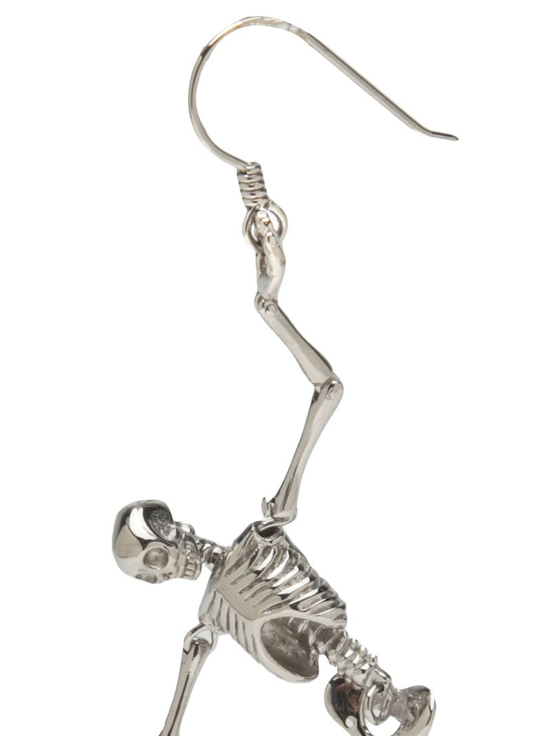Vivienne Westwood Skeleton Drop Earring in Metallic - Lyst