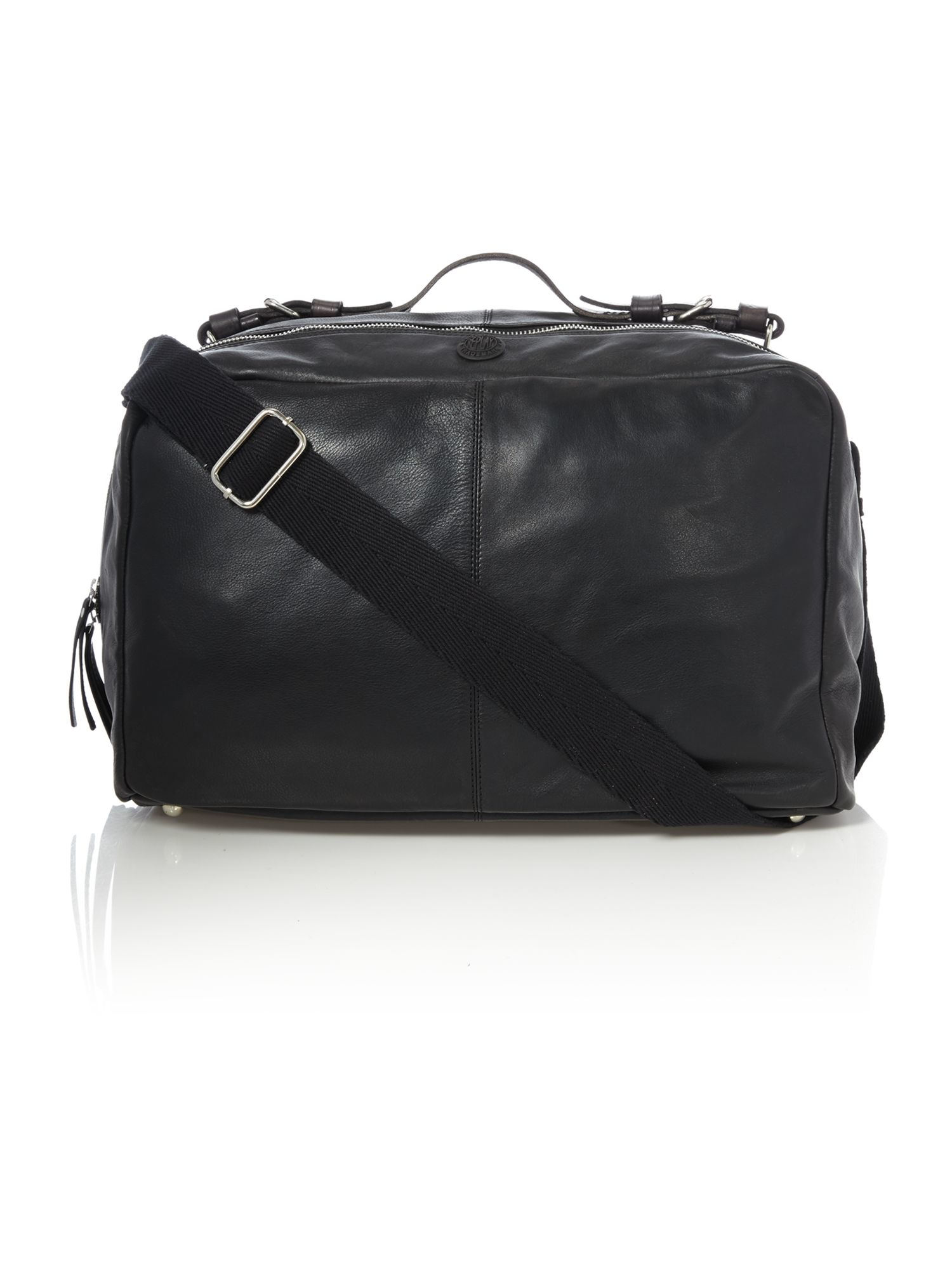 Replay Leather Holdall Bag in Black for Men | Lyst