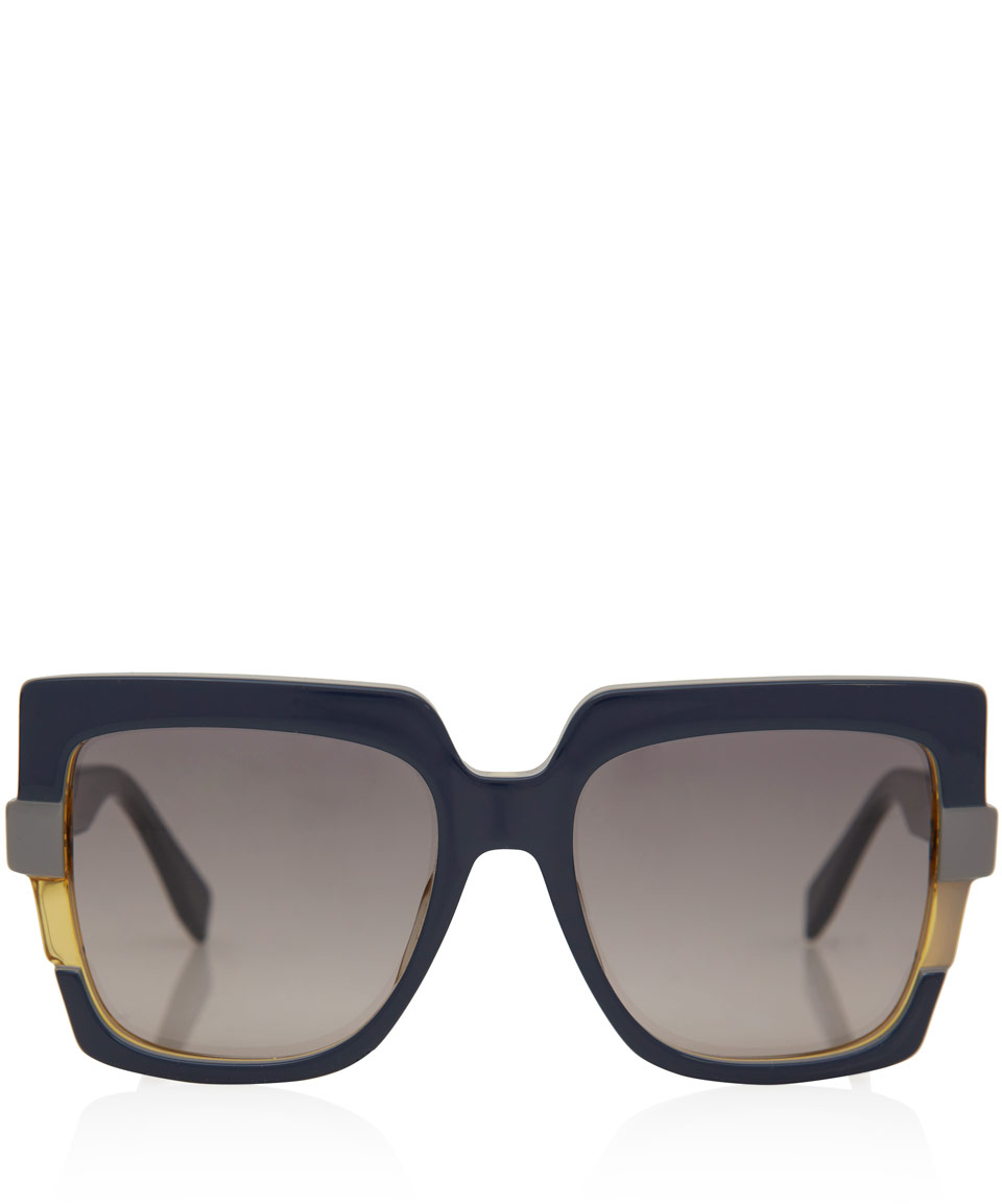 Fendi Blue Oversized Square Sunglasses in Blue | Lyst