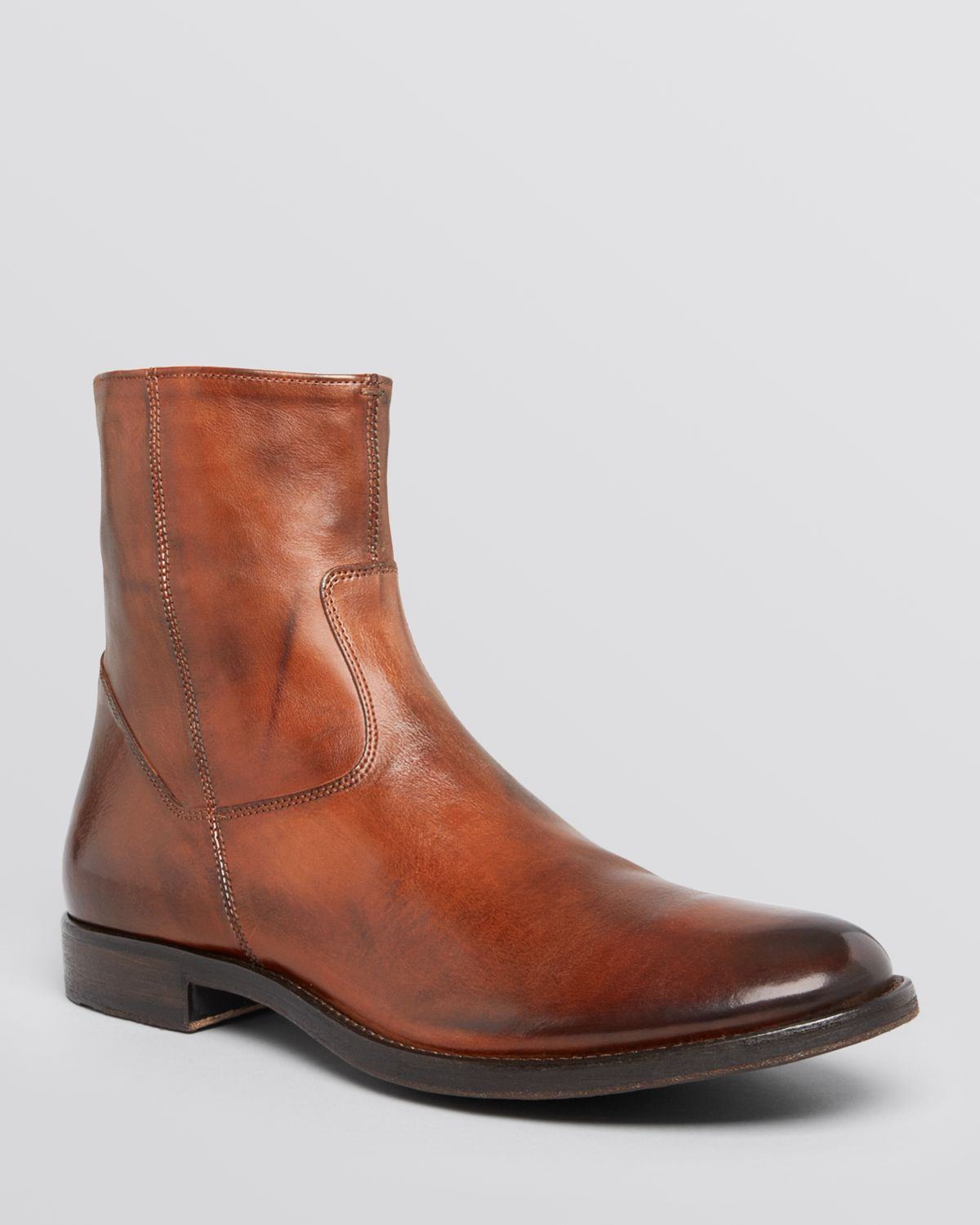 To Boot Scott Side Zip Boots in Brown for Men | Lyst
