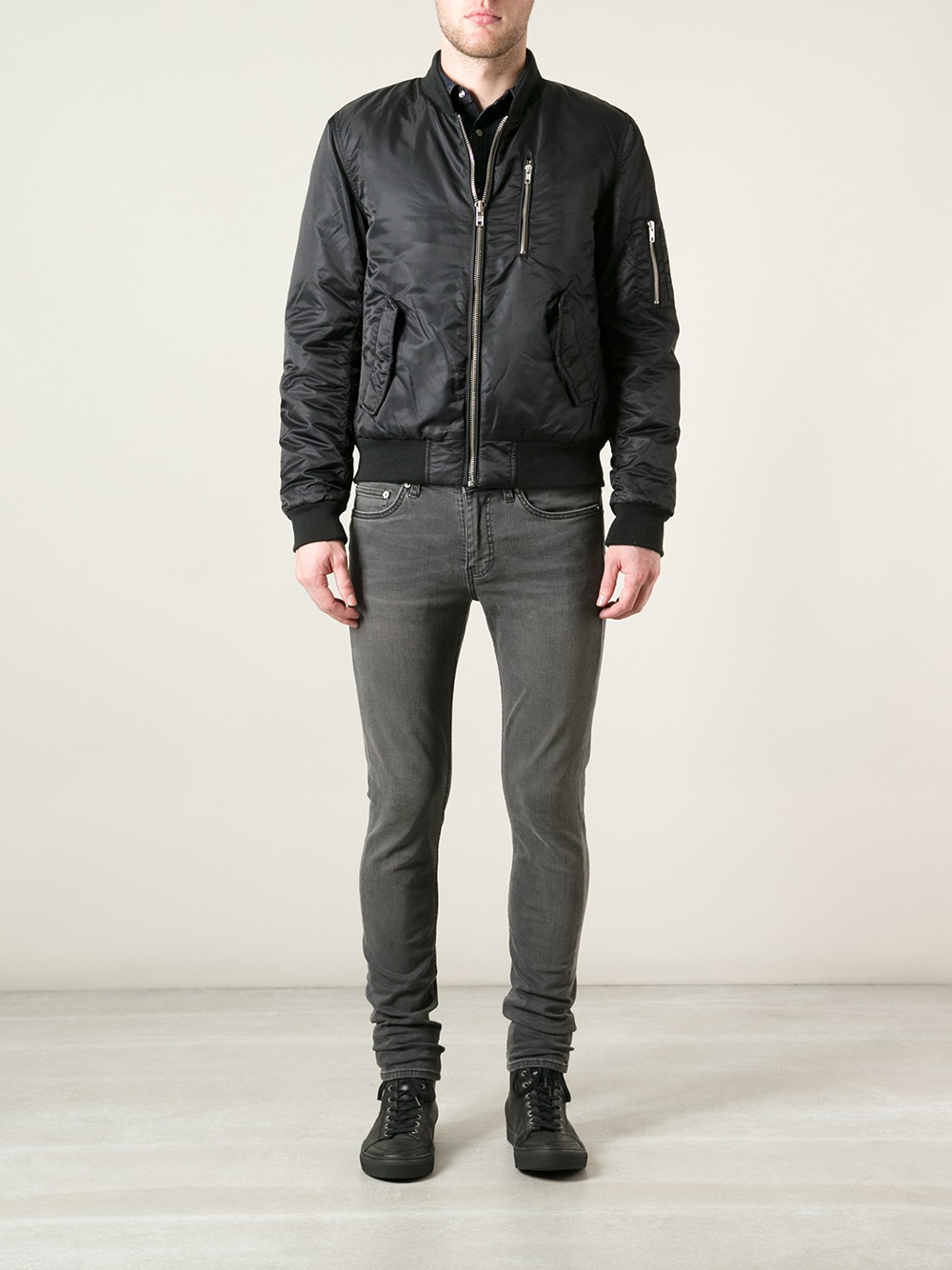 blk dnm bomber jacket