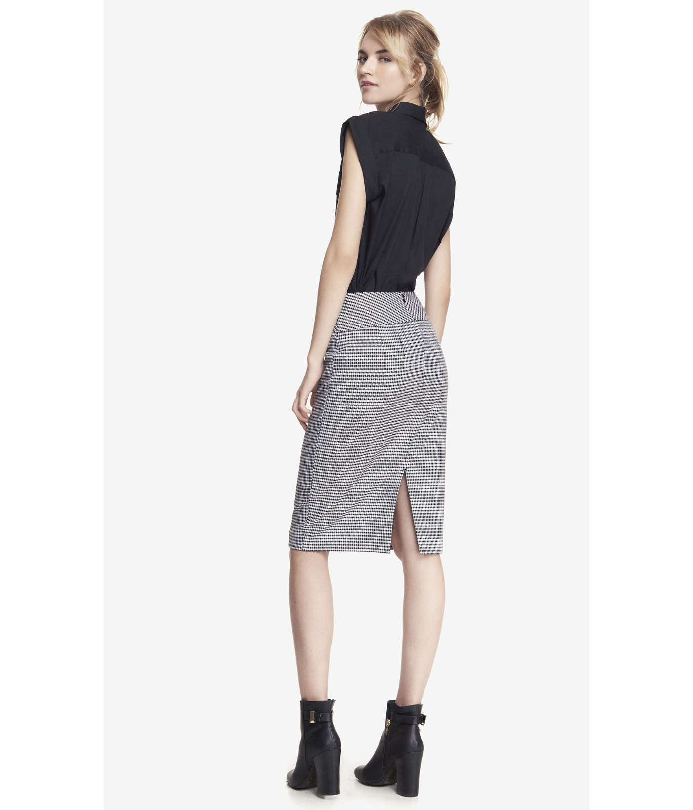 express gray skirt
