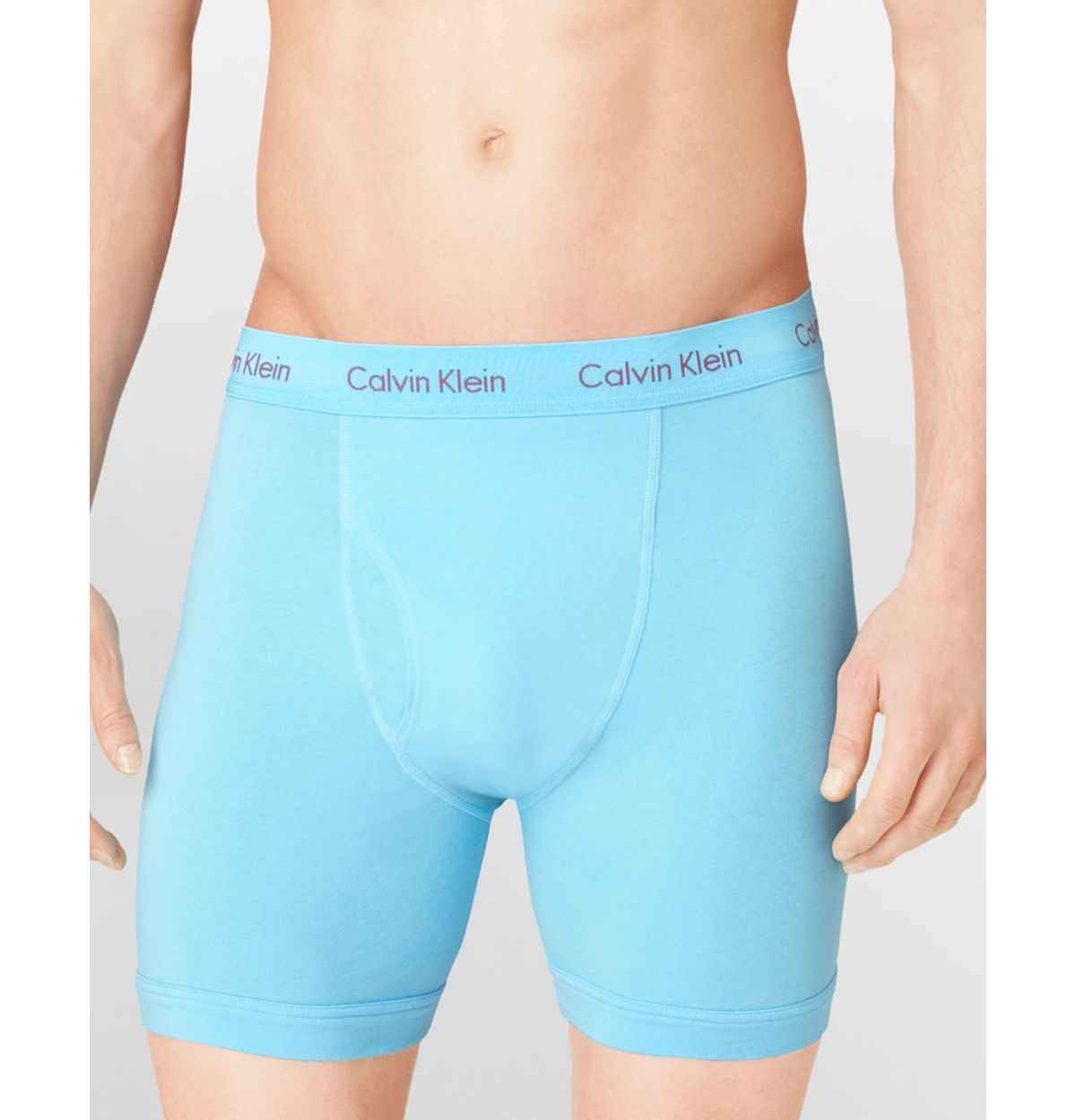 Calvin klein Cotton Stretch Boxer Briefs 2 Pack in Blue for Men | Lyst