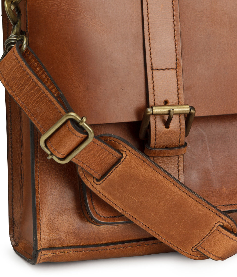 H&M Leather Messenger Bag in Brown for Men | Lyst
