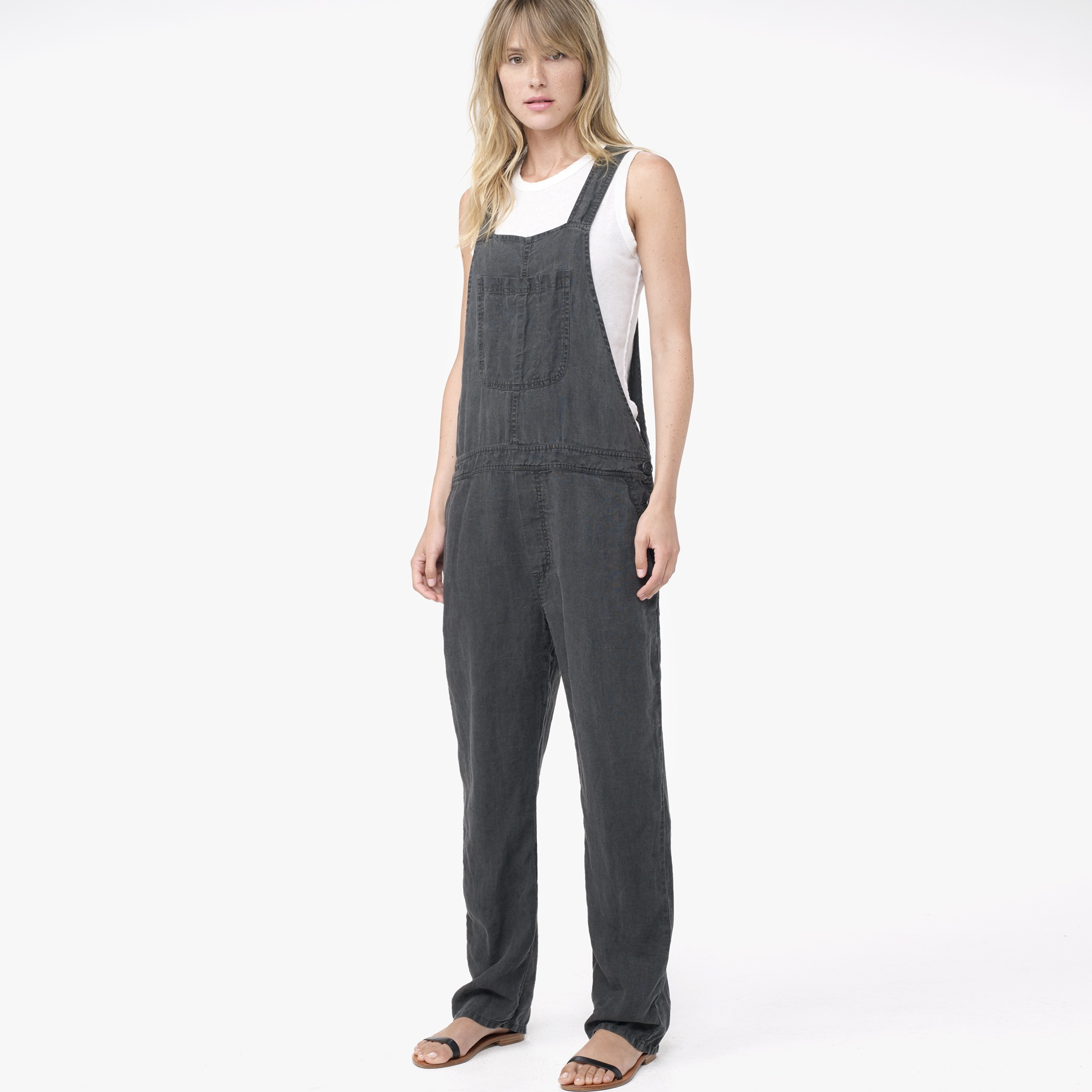 black overalls linen