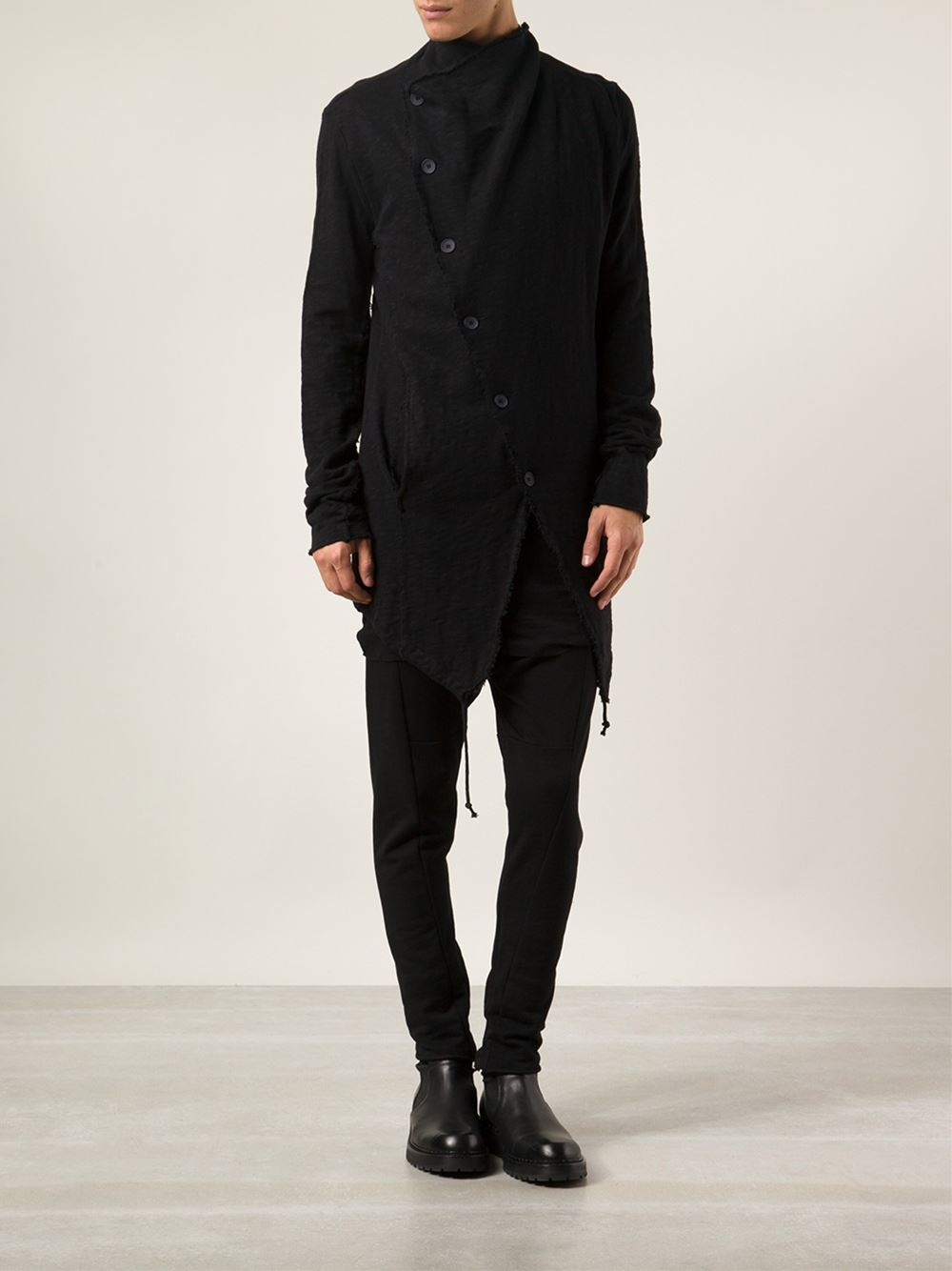 Thom Krom Asymmetric Sweater in Black for Men - Lyst
