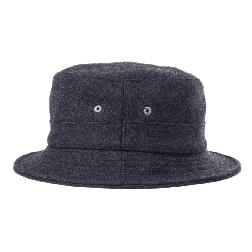 Universal works Charcoal Grey Wool Bucket Hat in Gray for Men Lyst