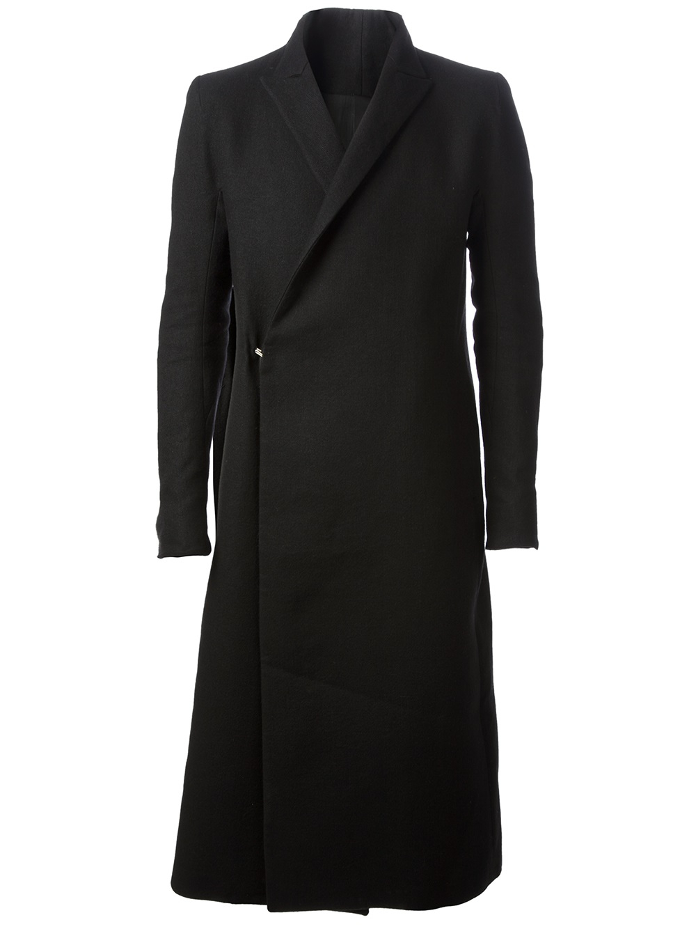Lyst - Y. Project Long Wool-Blend Coat in Black for Men