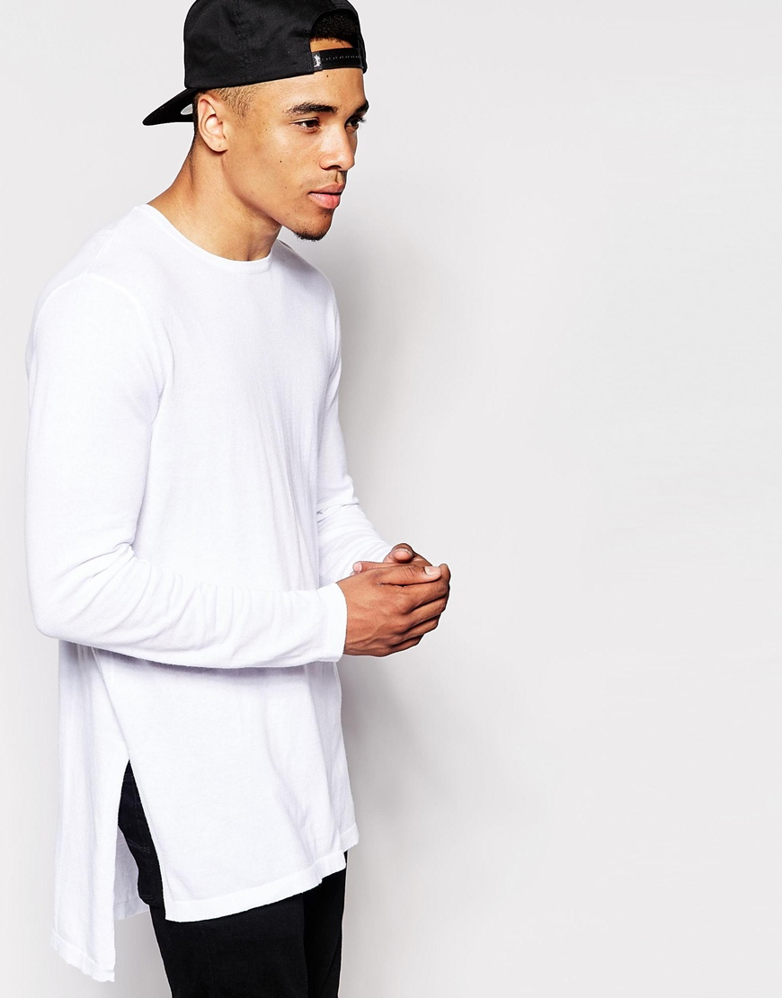 white longline jumper