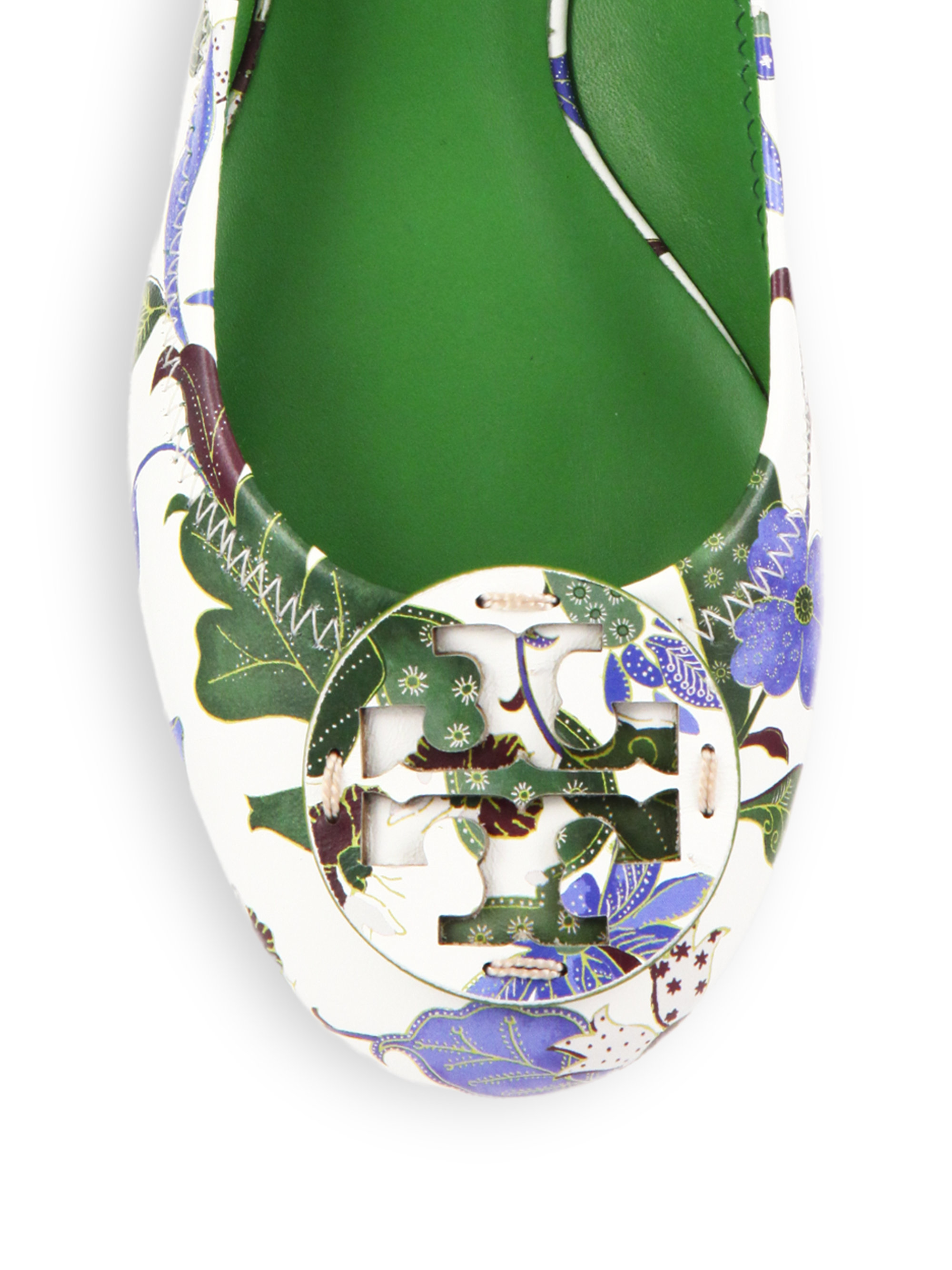 tory burch flower ballet flat