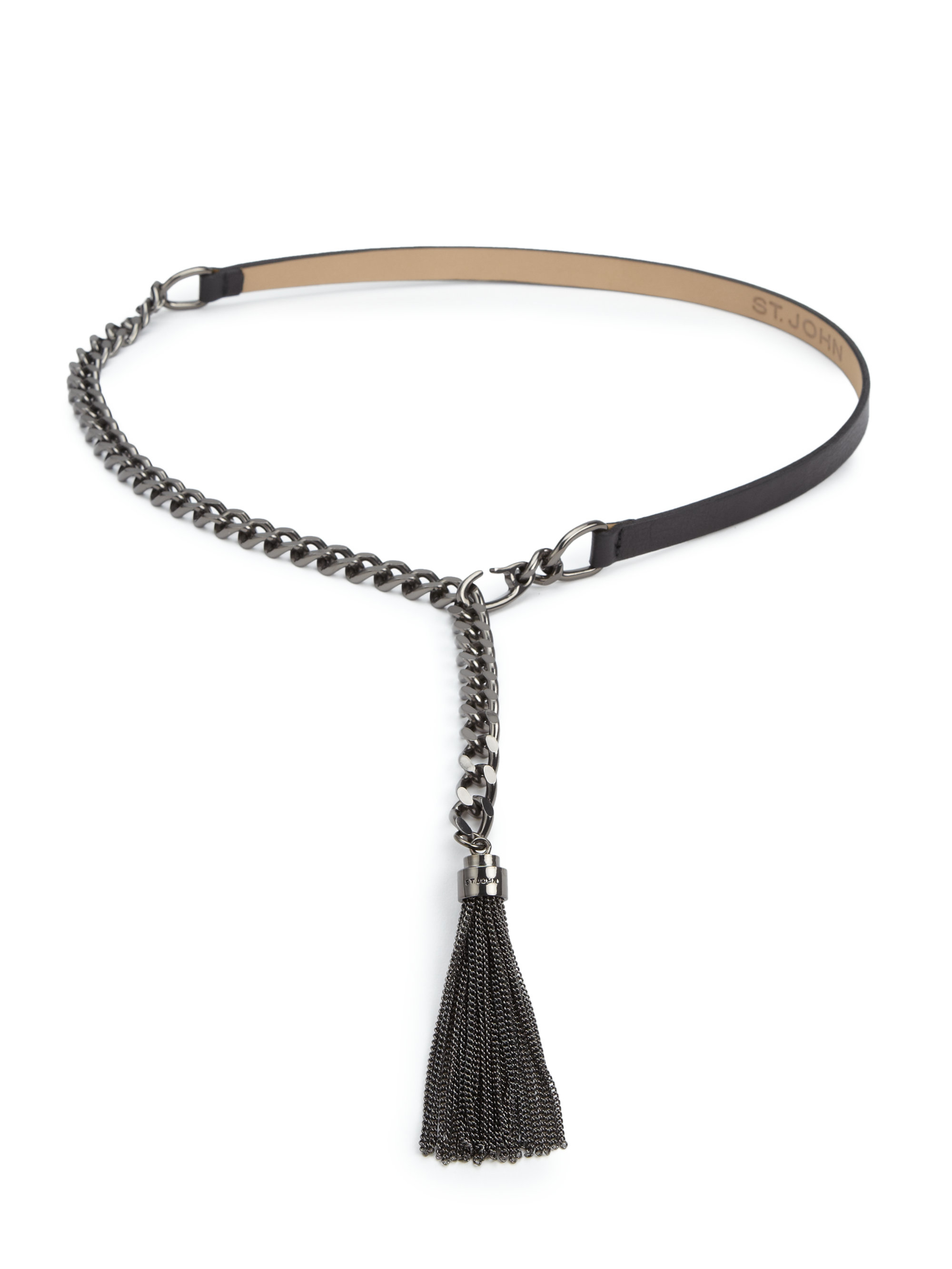 Leather tassel belt Clearance
