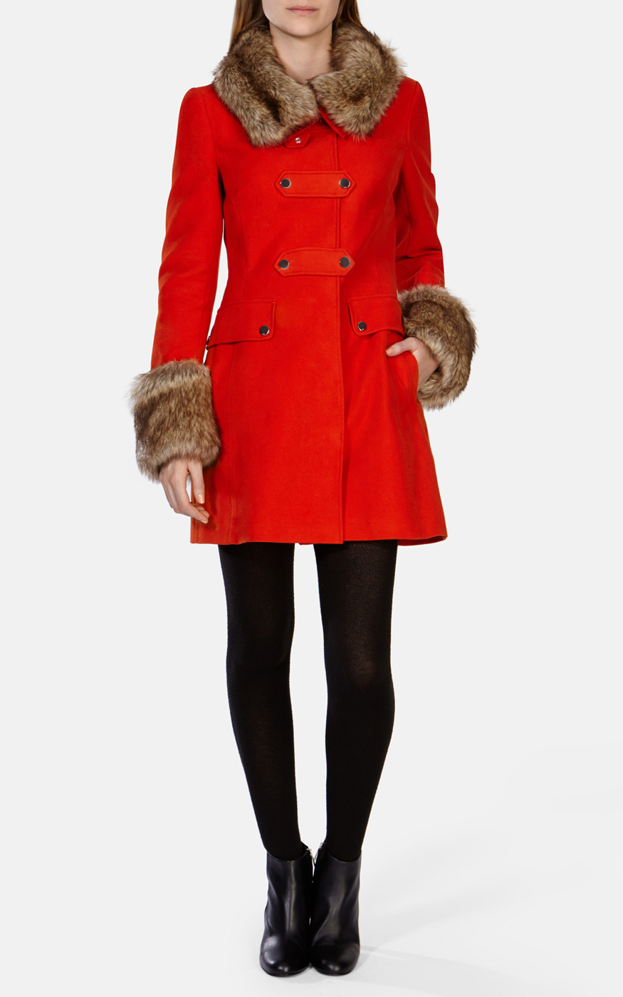 karen millen pony fur coat