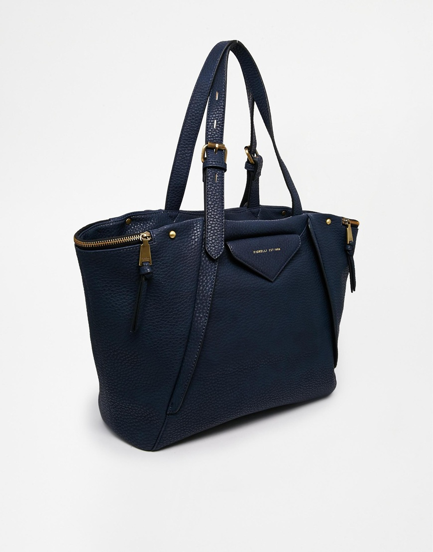 Fiorelli Paloma Large Tote Bag With Zip Detail in Blue (Navy) | Lyst