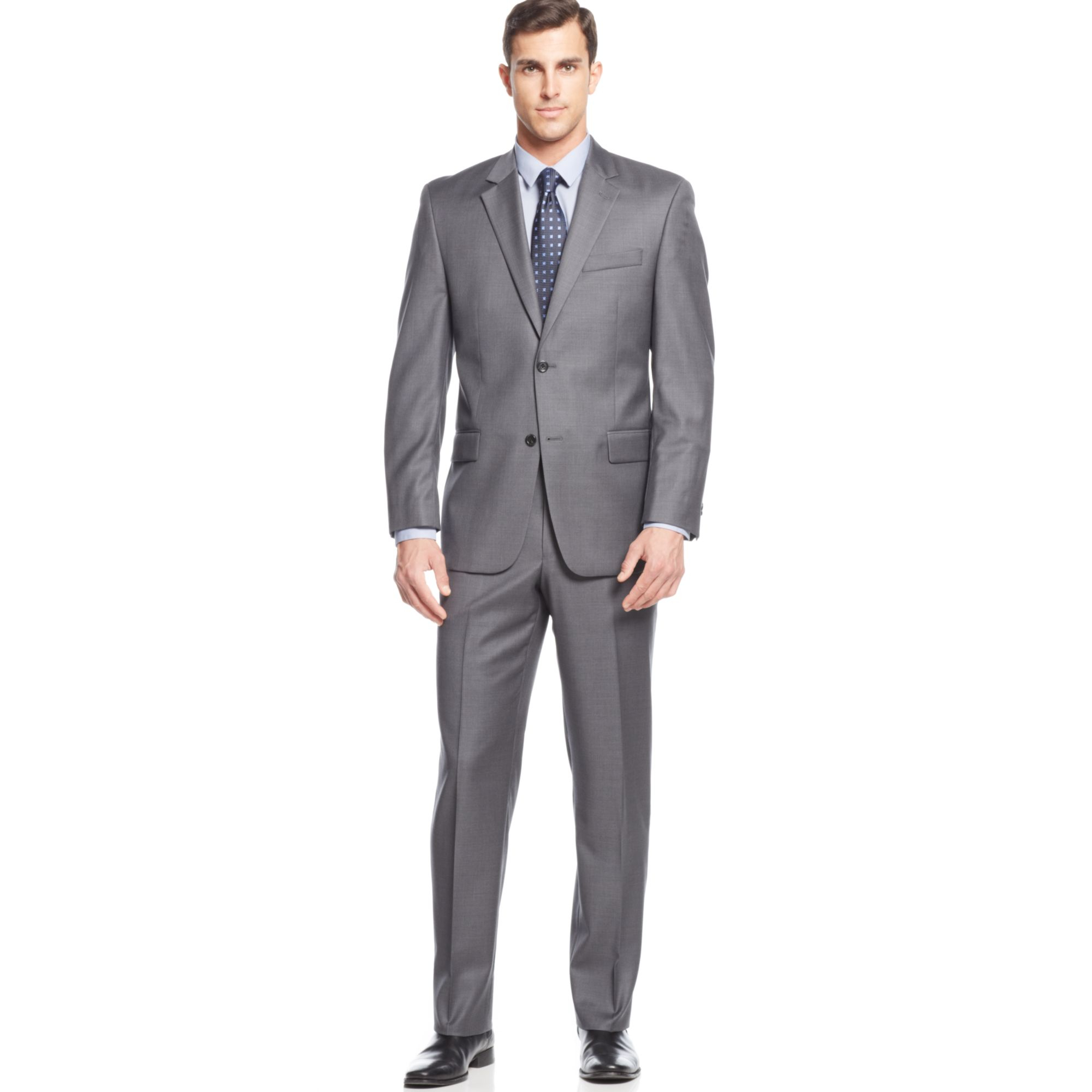 Michael kors Michael Solid Grey Suit in Gray for Men (Grey) | Lyst