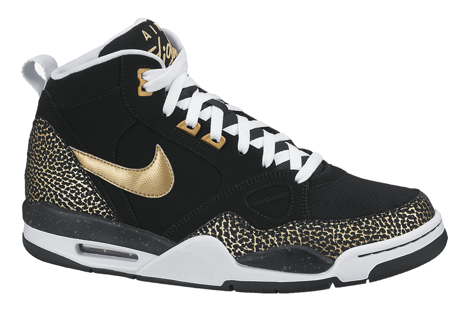 mens nike black and gold
