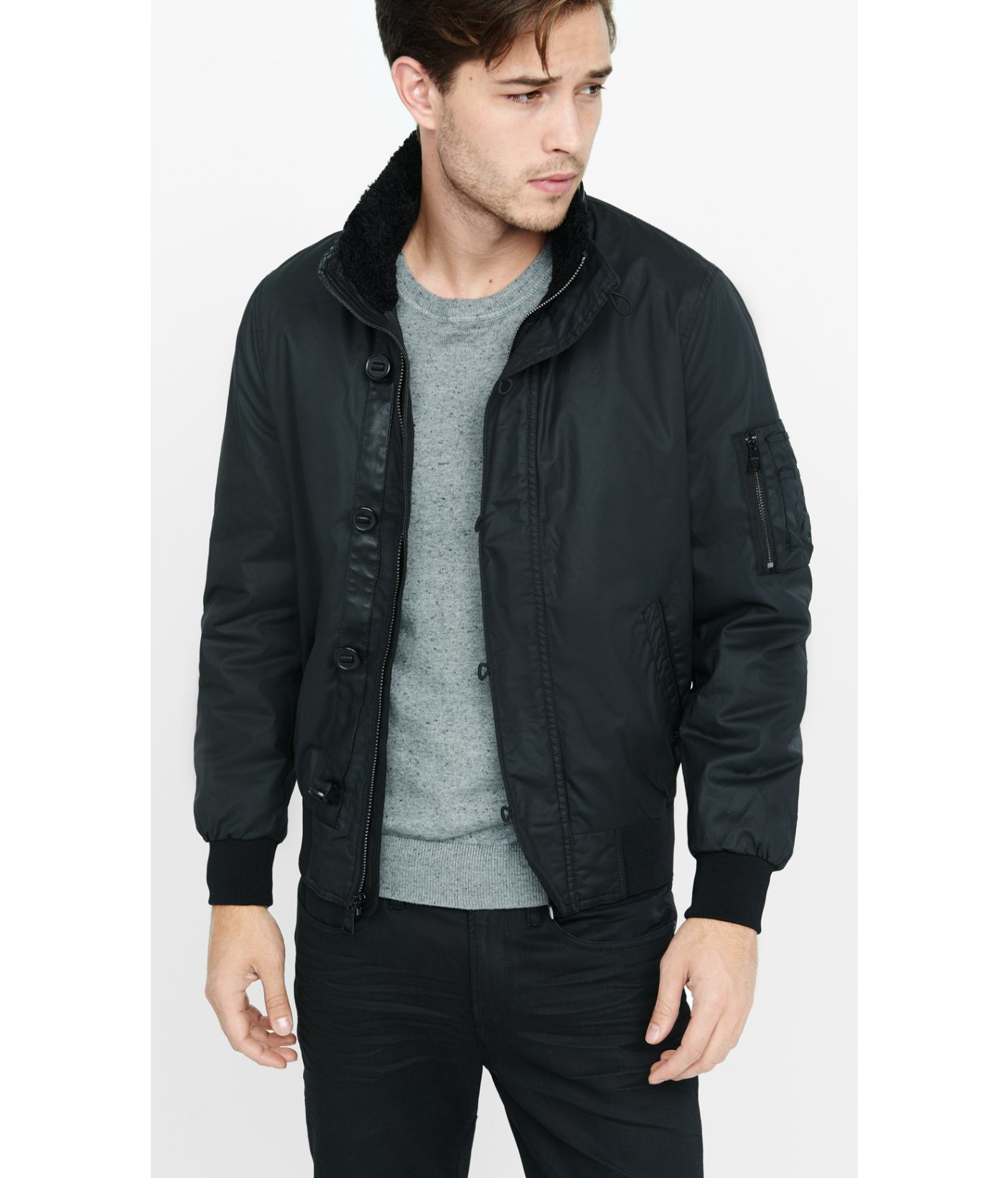 cotton racer jacket