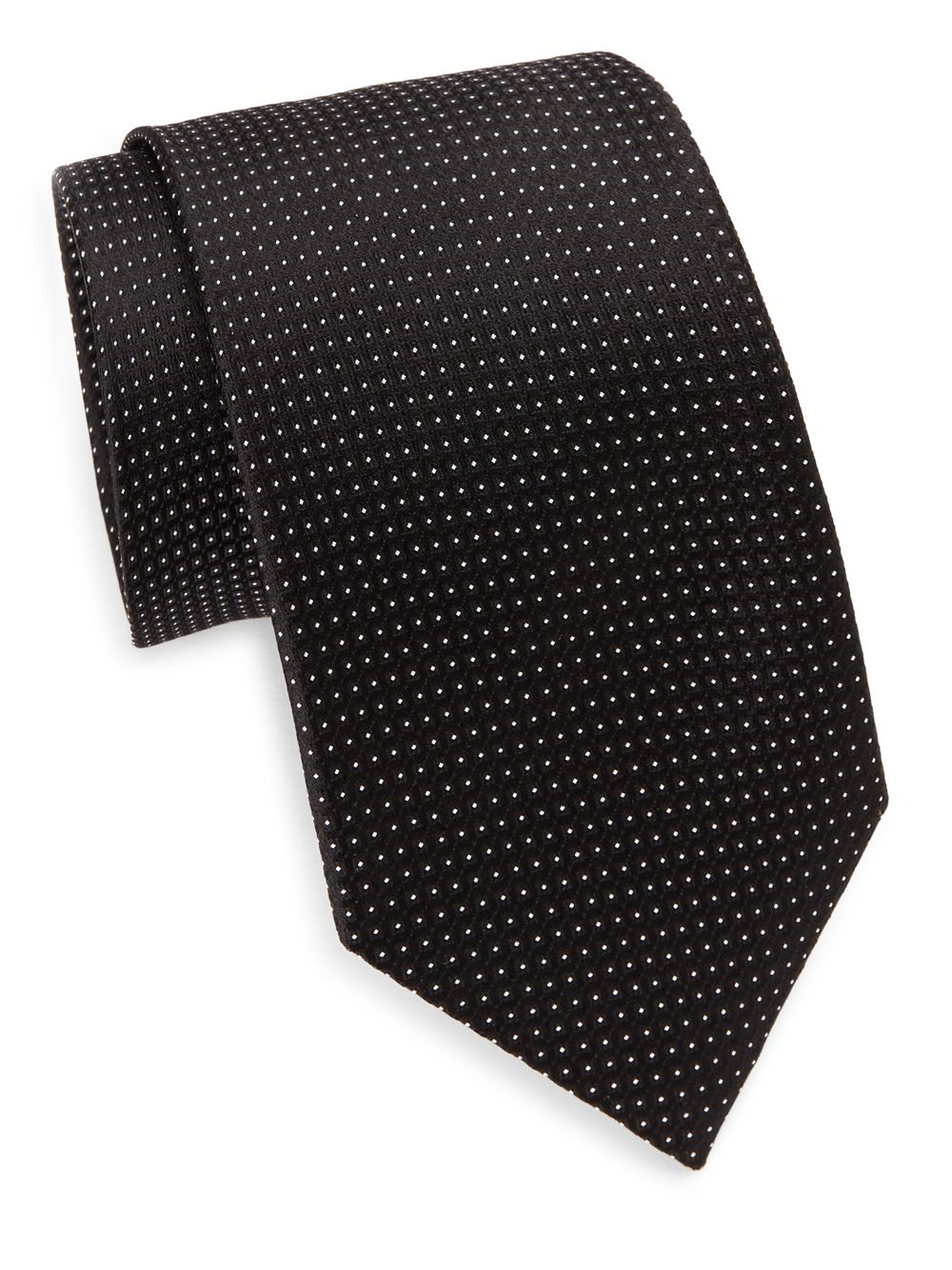 Lyst - Saks Fifth Avenue Pindot Silk Tie & Gift Box in Black for Men