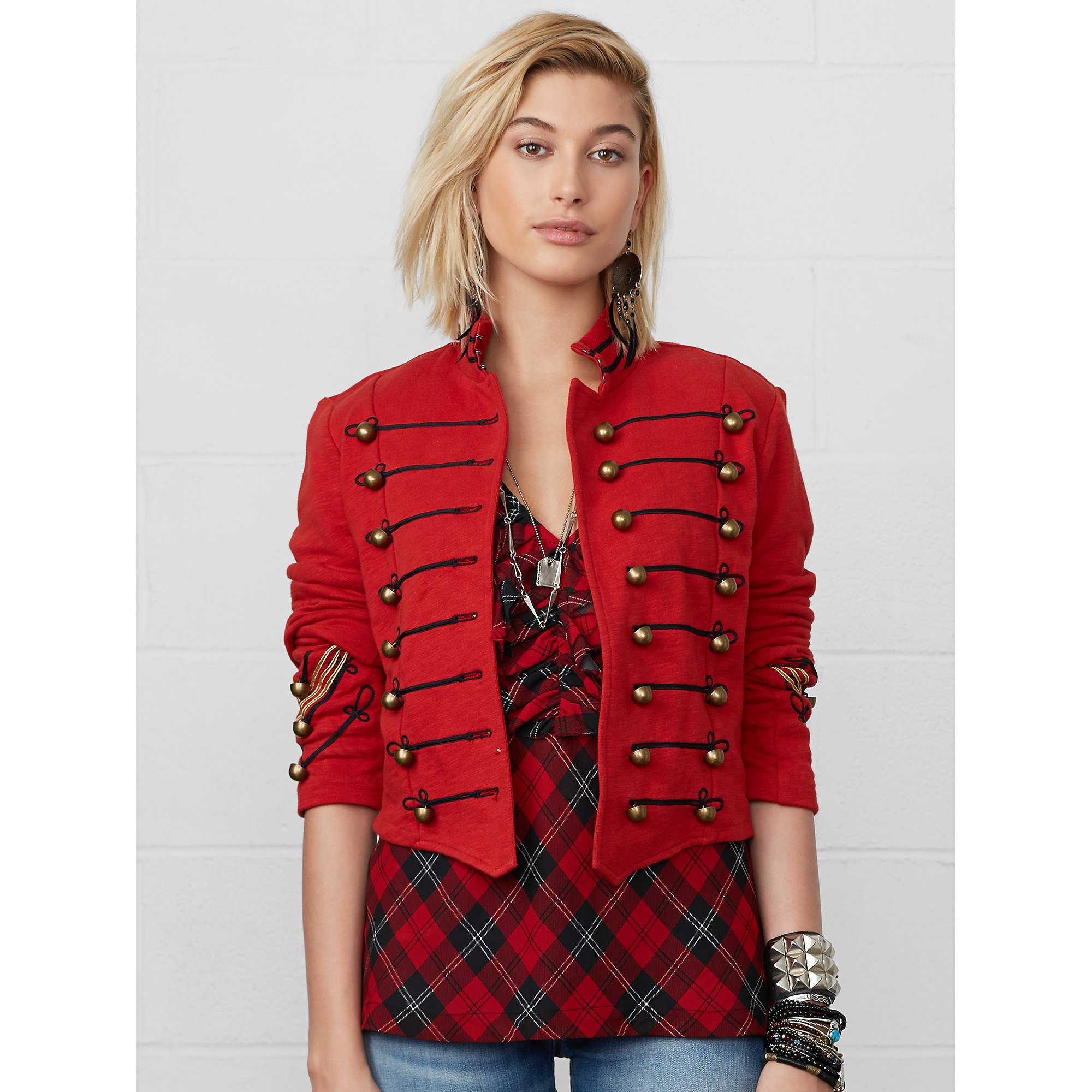 Denim & Supply Ralph Lauren Band Jacket in Red | Lyst