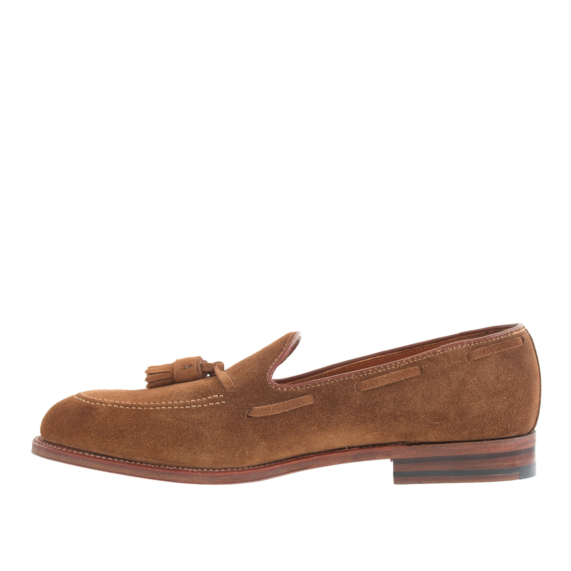 Alden Suede Tassel Loafers in Brown for Men - Lyst