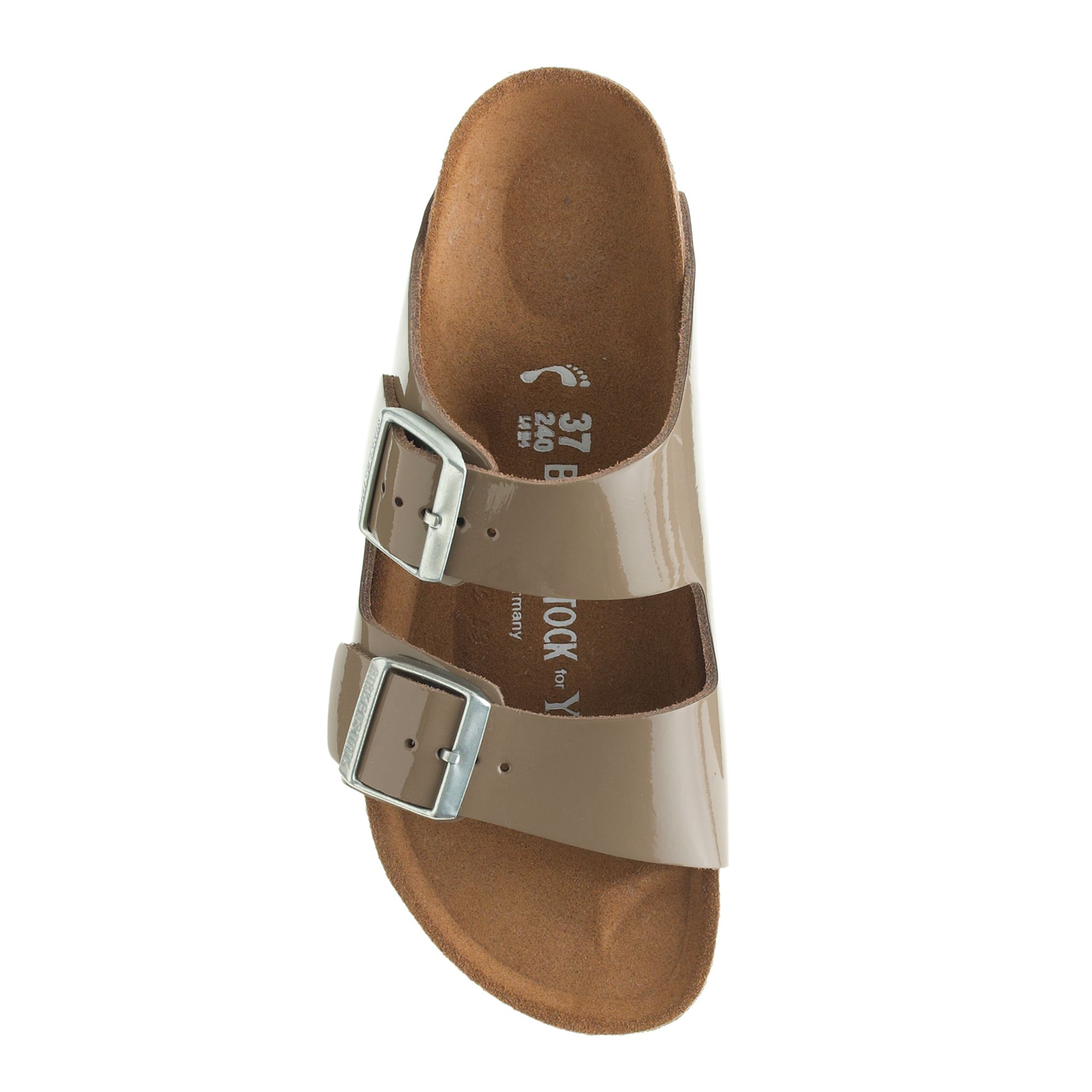 birkenstock arizona patent sand